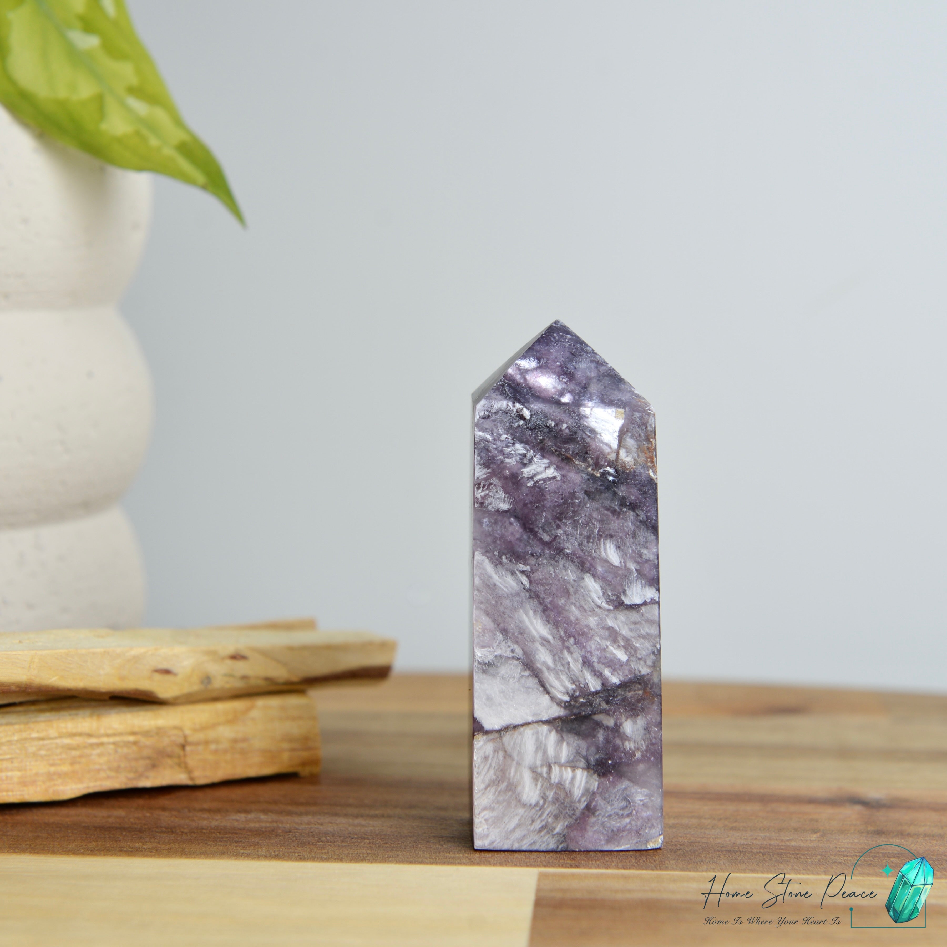 巴西紫鋰雲母柱 ブラジル紫レピドライトタワー