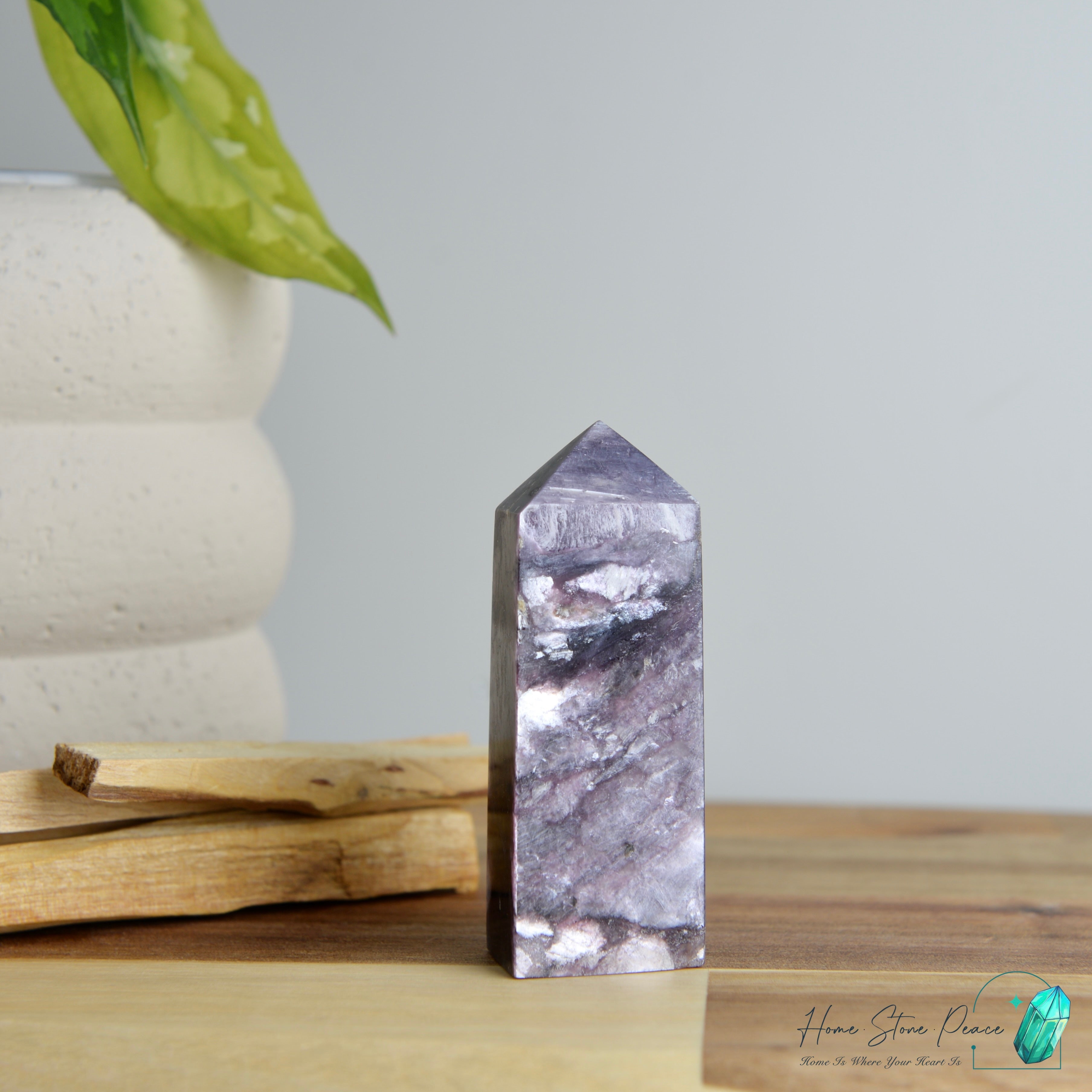 巴西紫鋰雲母柱 ブラジル紫レピドライトタワー