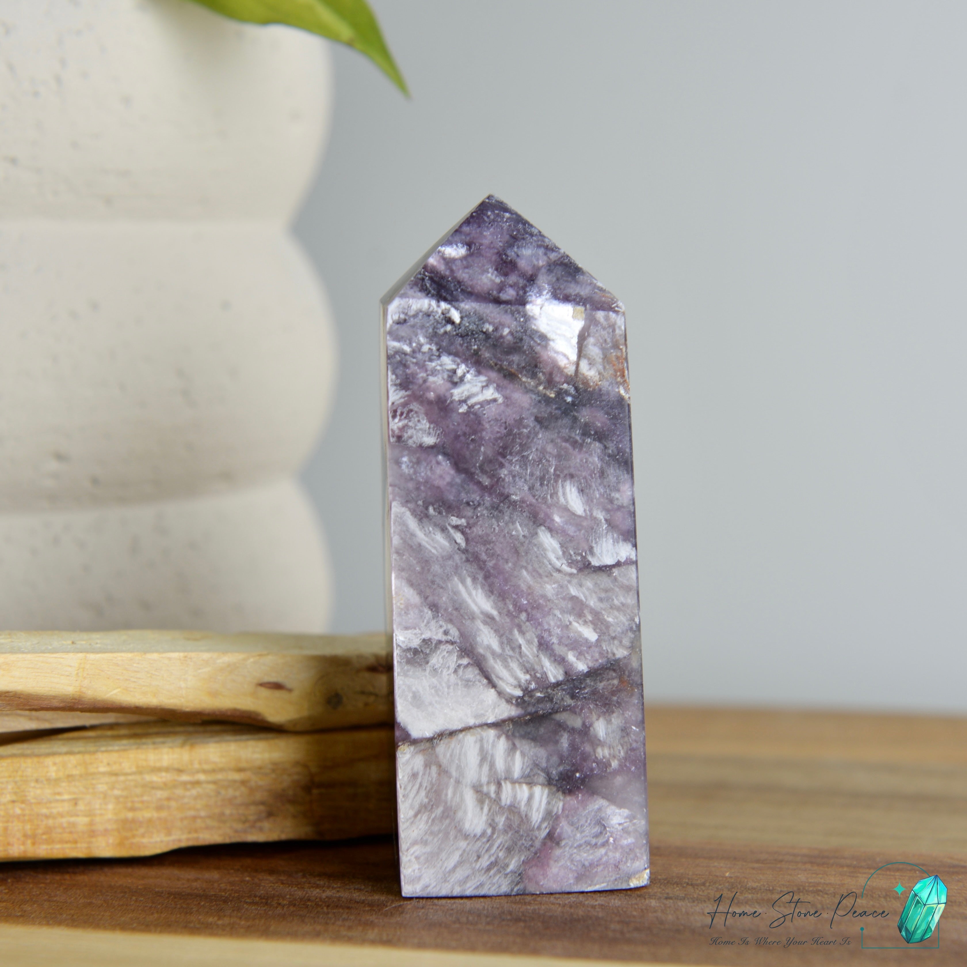 巴西紫鋰雲母柱 ブラジル紫レピドライトタワー