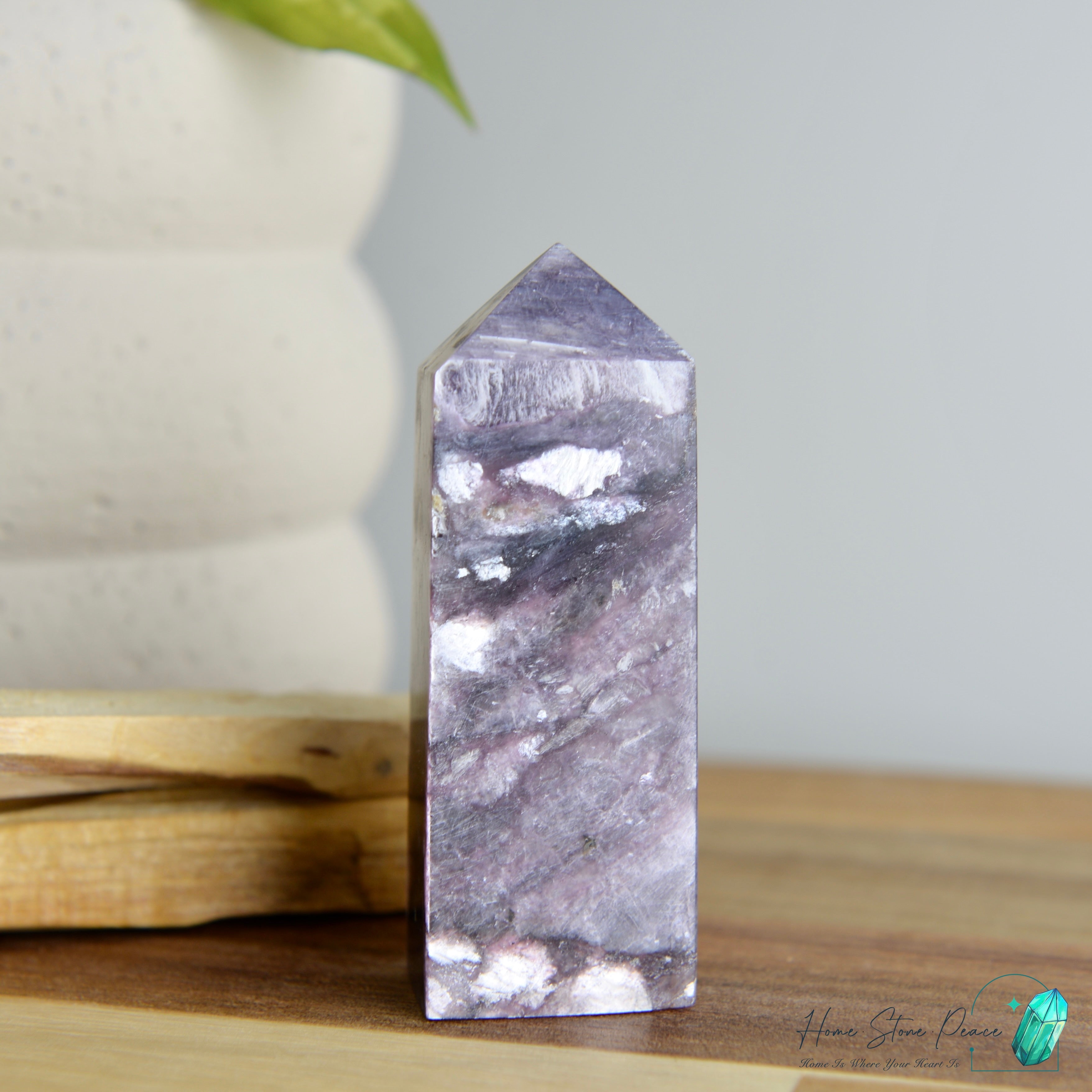 巴西紫鋰雲母柱 ブラジル紫レピドライトタワー