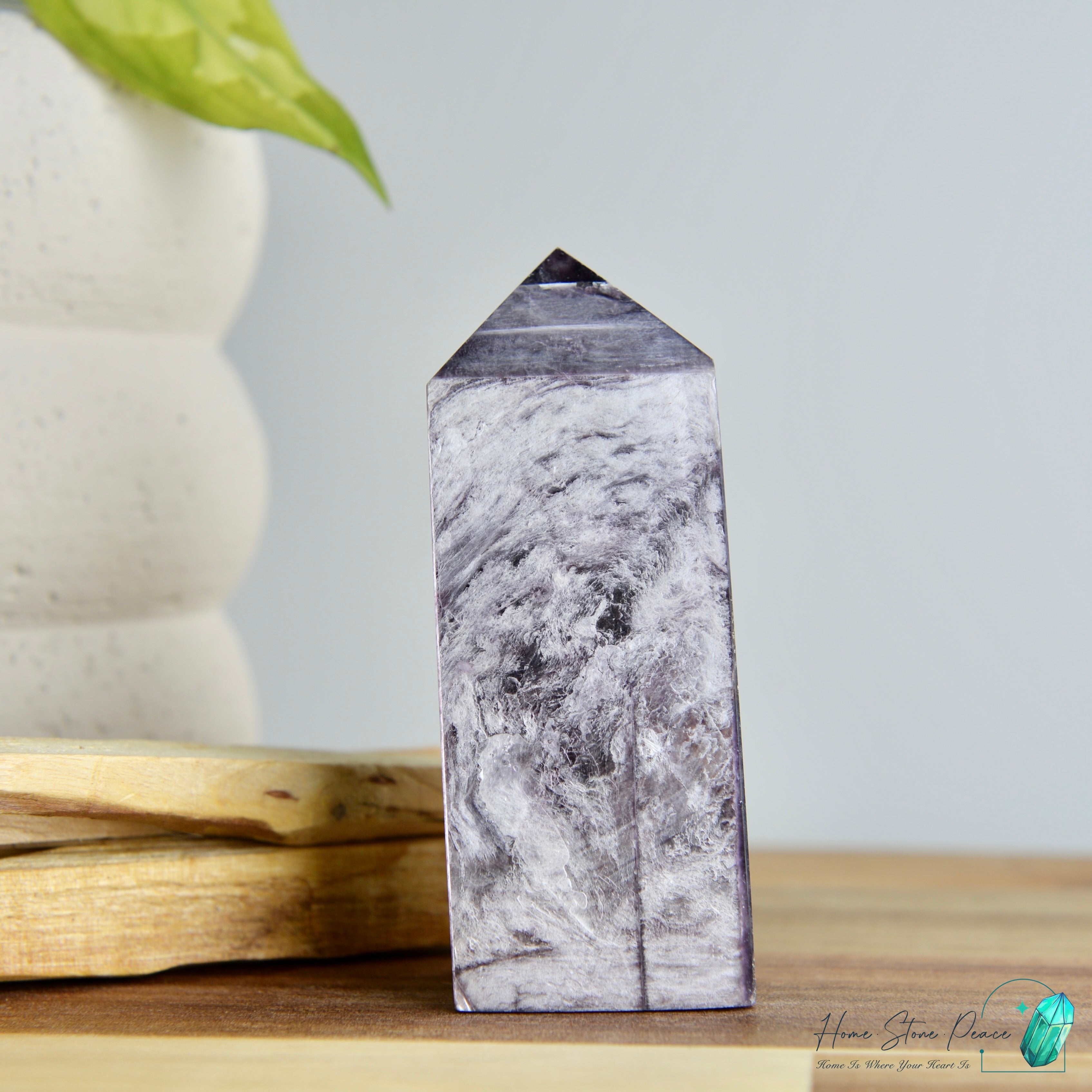 巴西紫鋰雲母柱 ブラジル紫レピドライトタワー