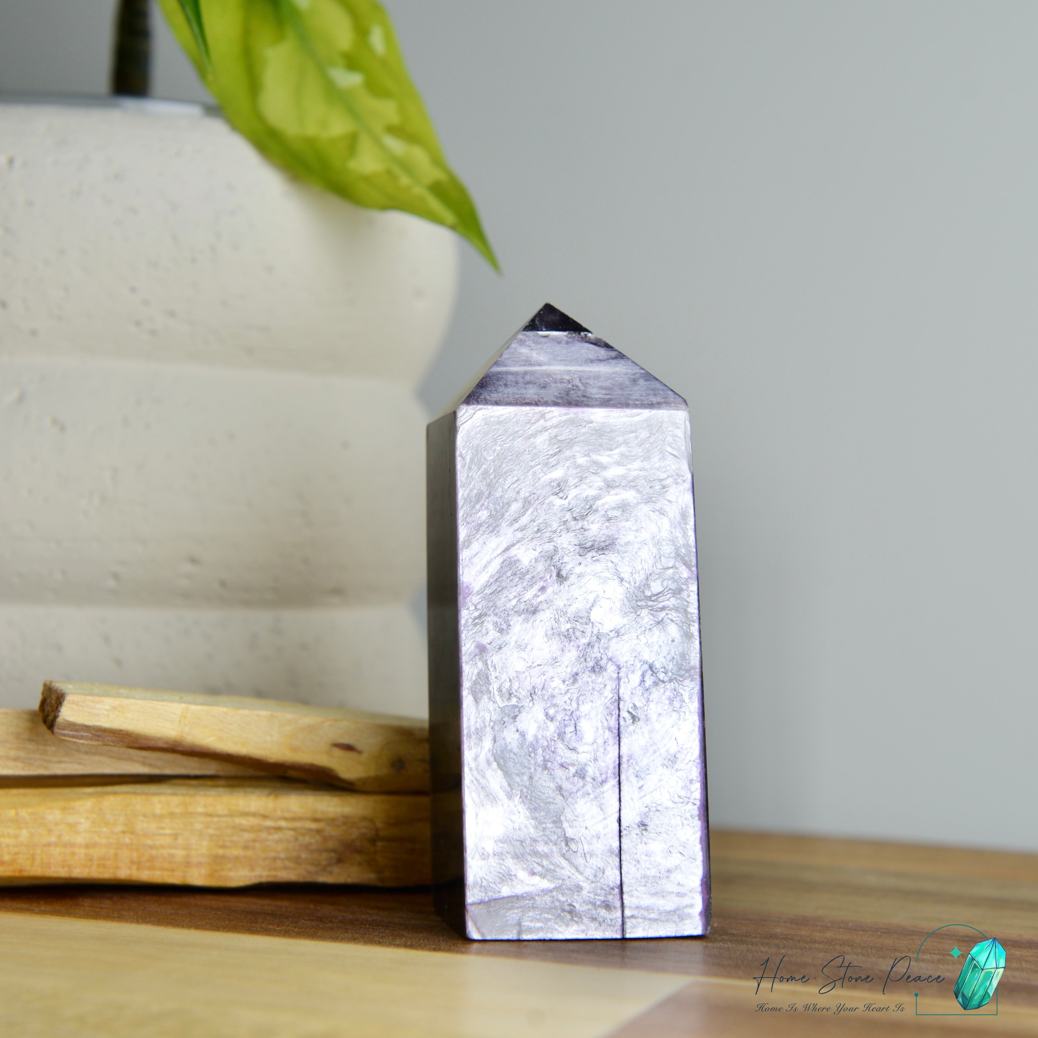 巴西紫鋰雲母柱 ブラジル紫レピドライトタワー