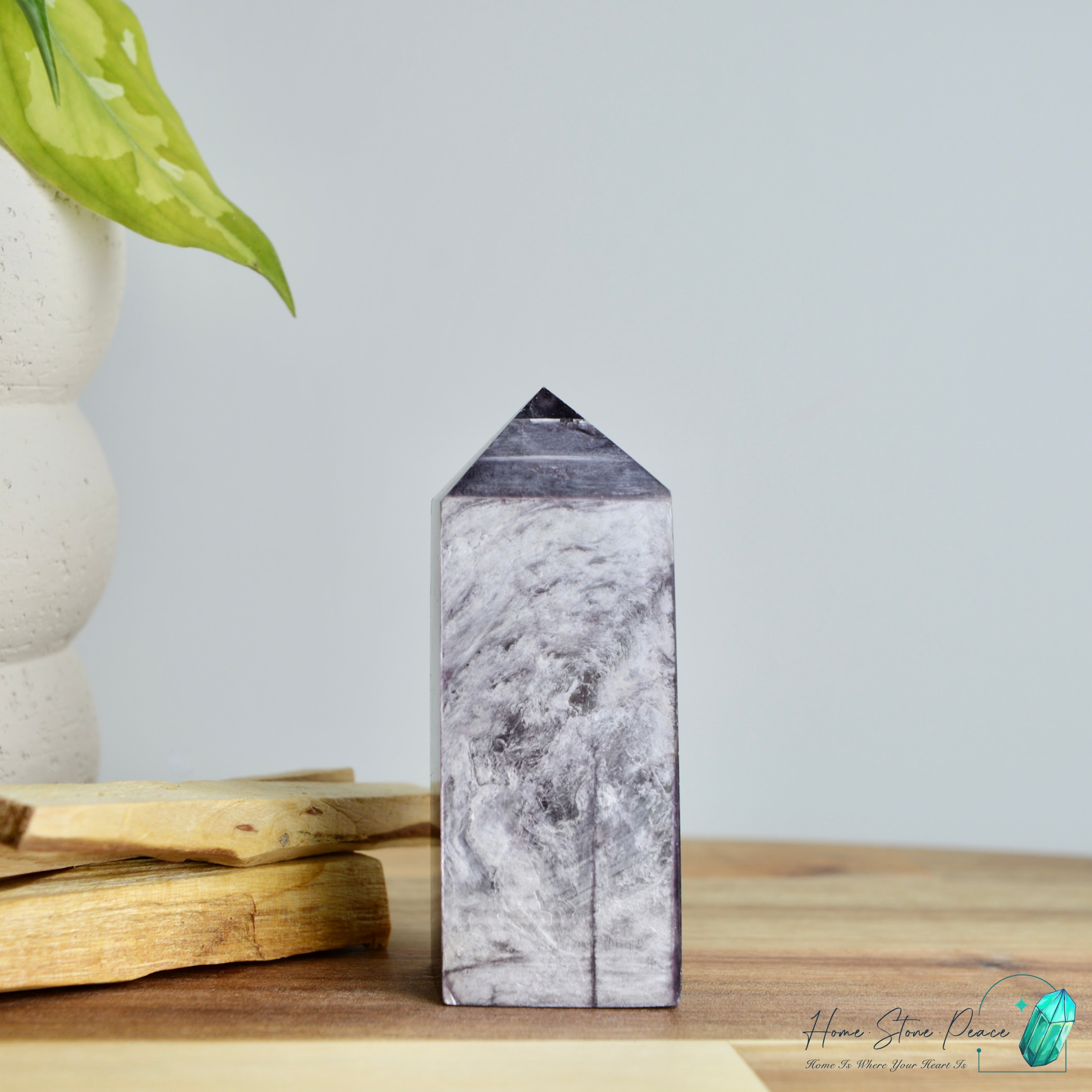 巴西紫鋰雲母柱 ブラジル紫レピドライトタワー