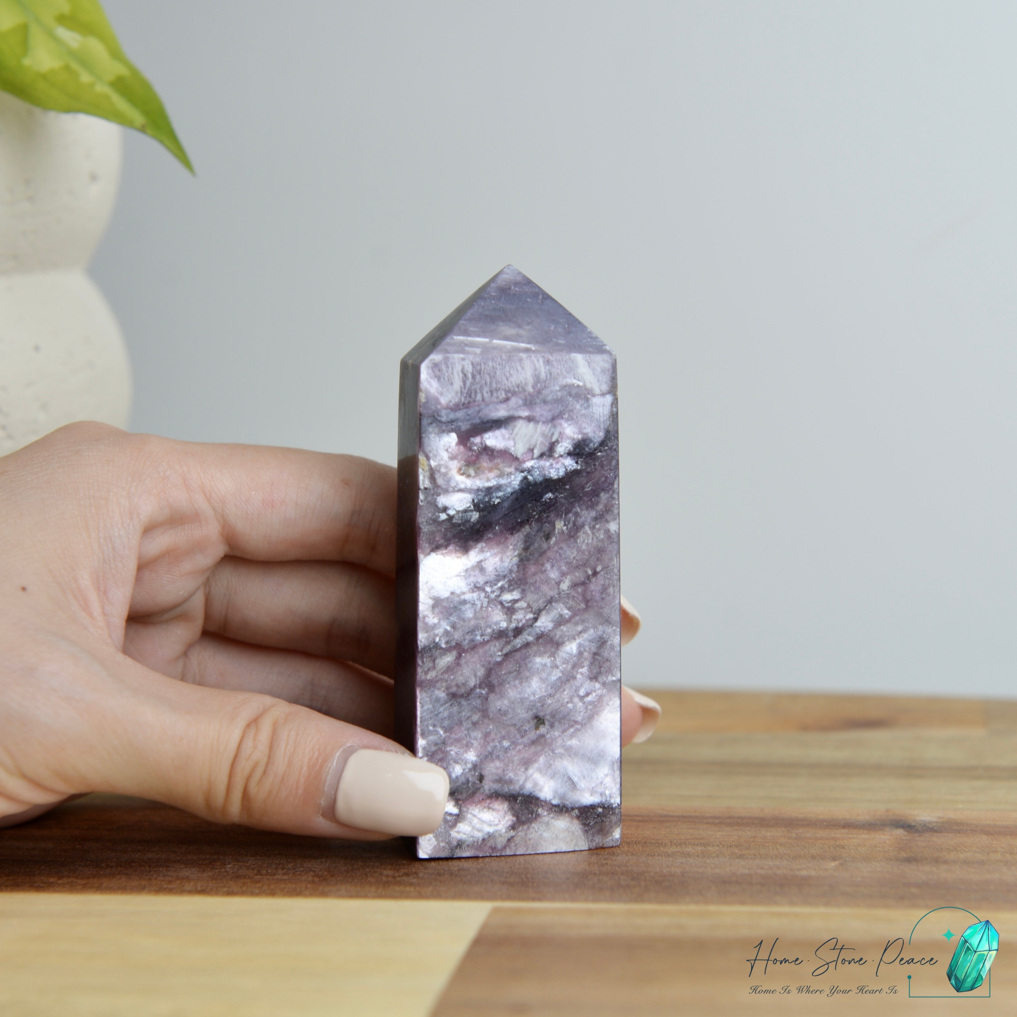 巴西紫鋰雲母柱 ブラジル紫レピドライトタワー