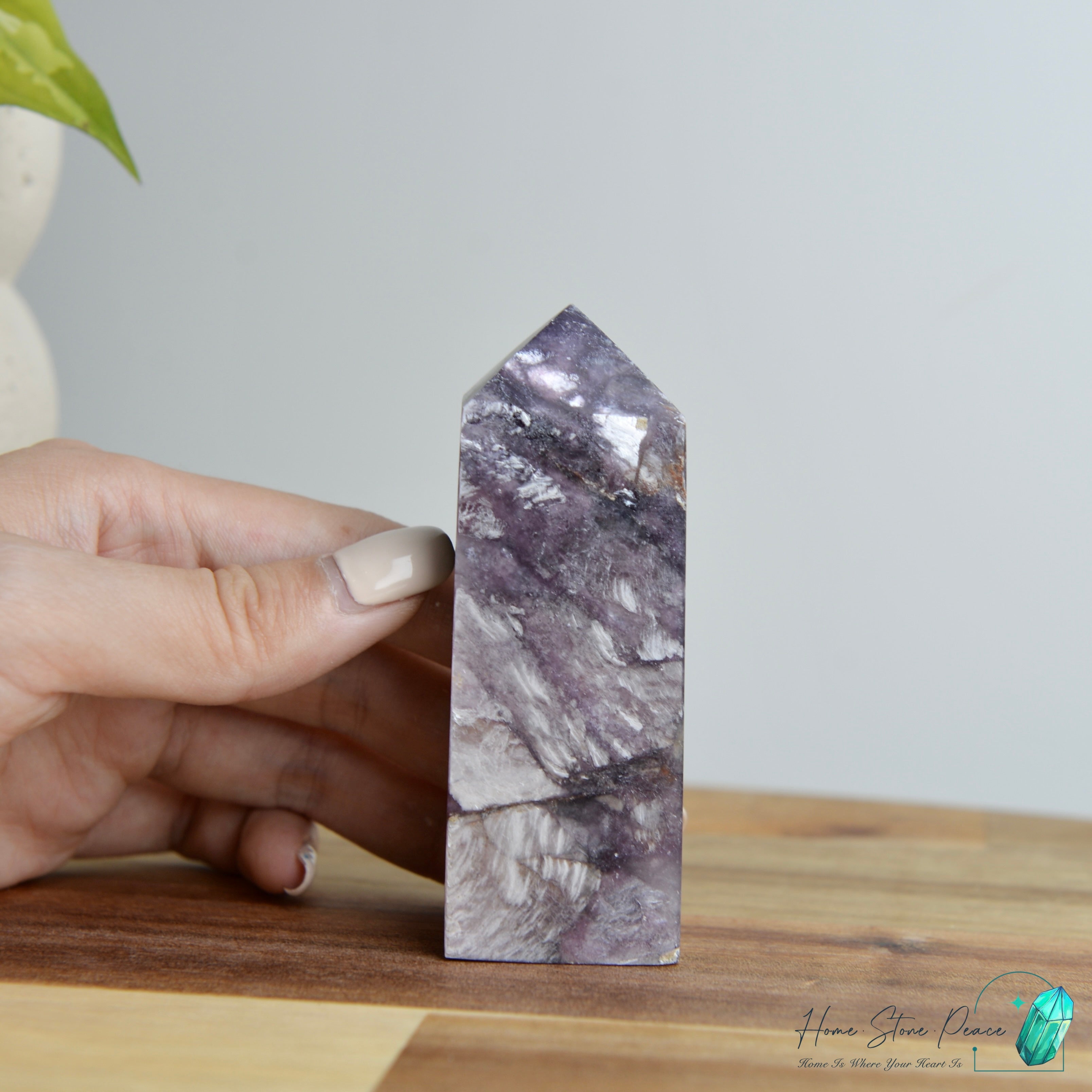 巴西紫鋰雲母柱 ブラジル紫レピドライトタワー