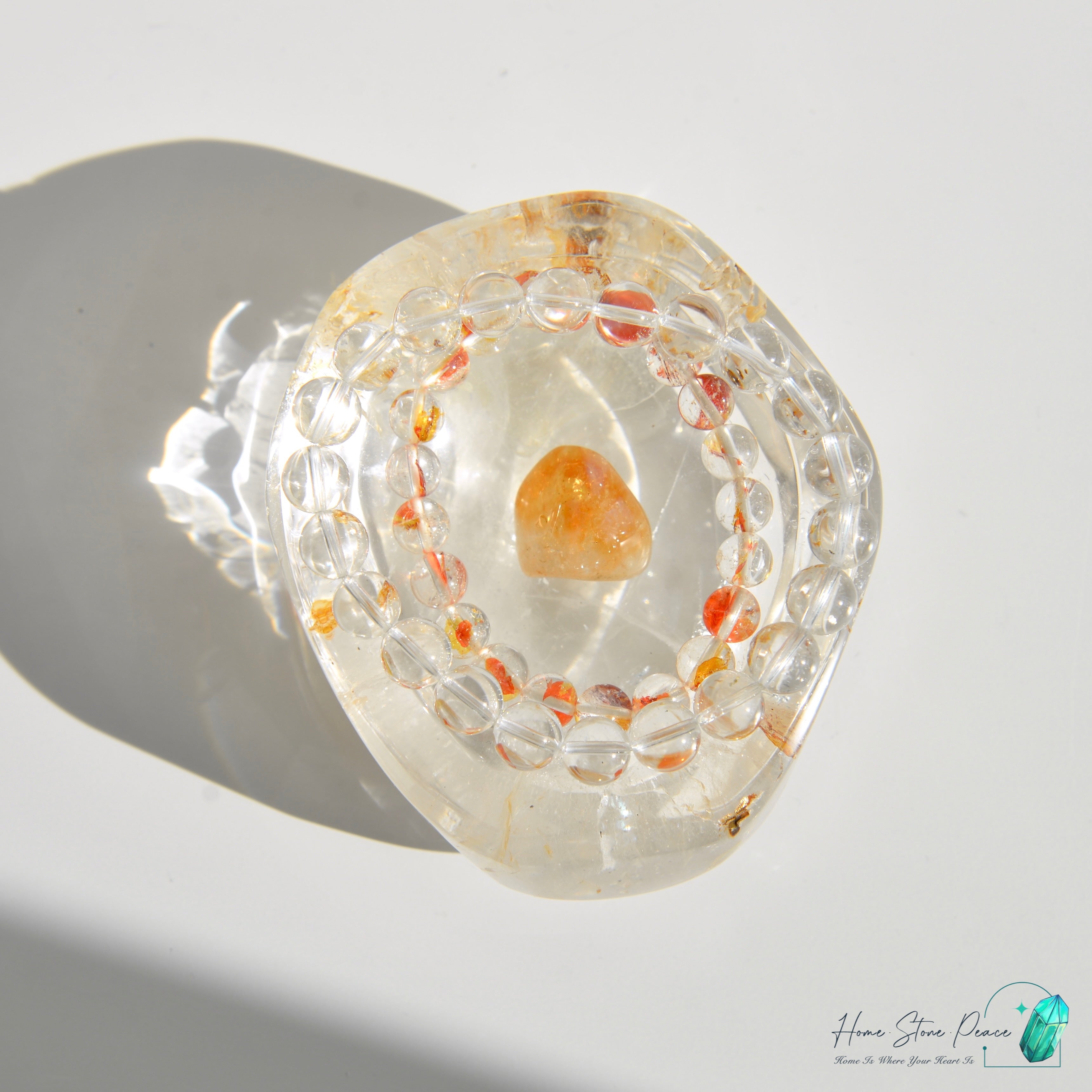 黃膠花水晶碟 Golden Healer Crystal Dish