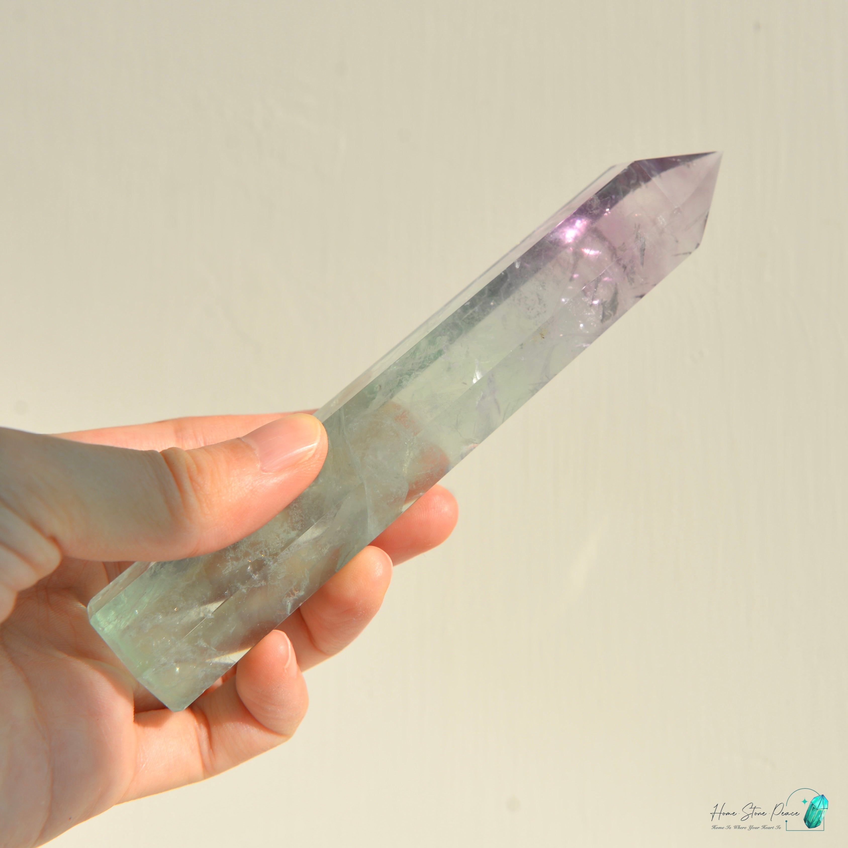 千層紫色螢石碟(加厚)紫蛍石皿