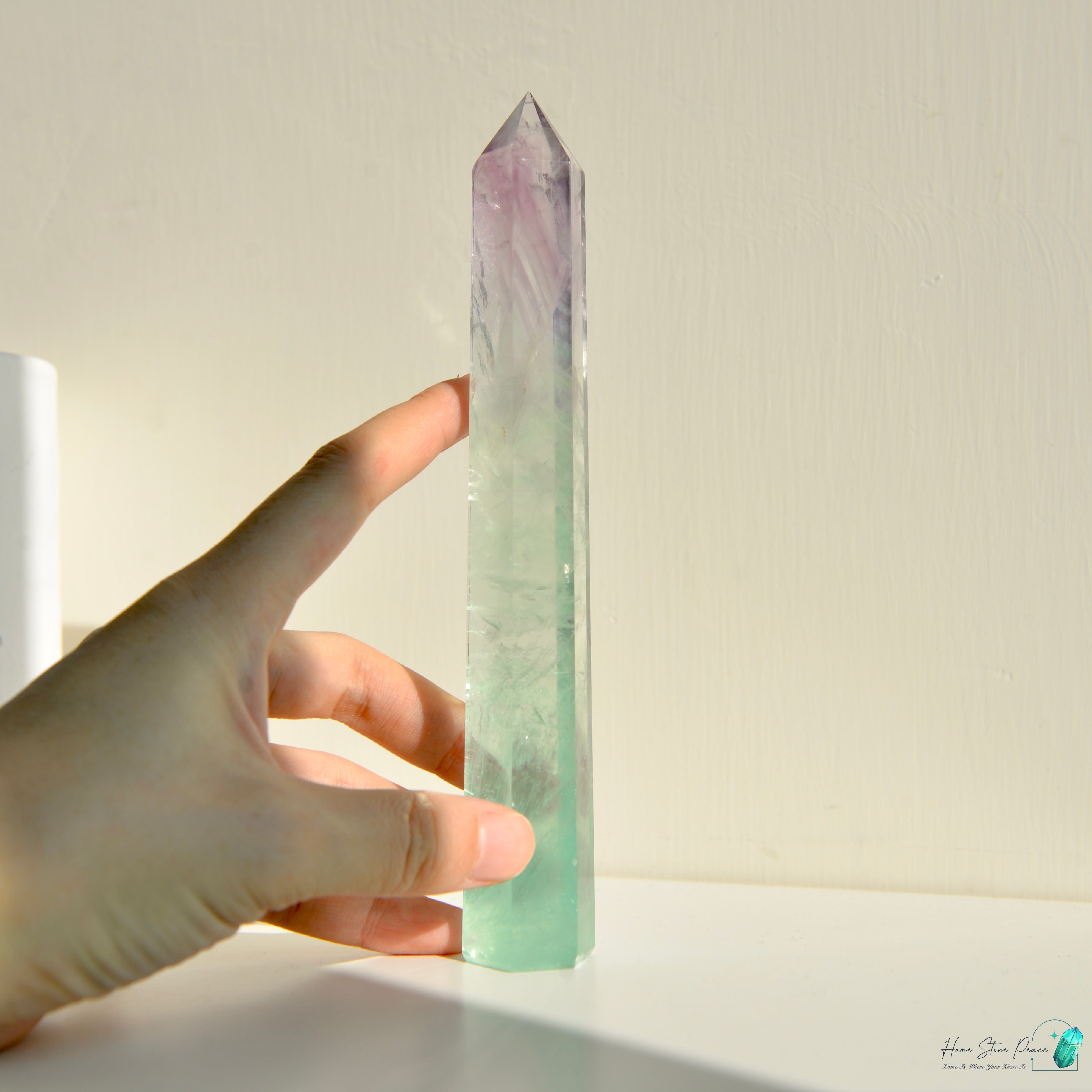 千層紫色螢石碟(加厚)紫蛍石皿