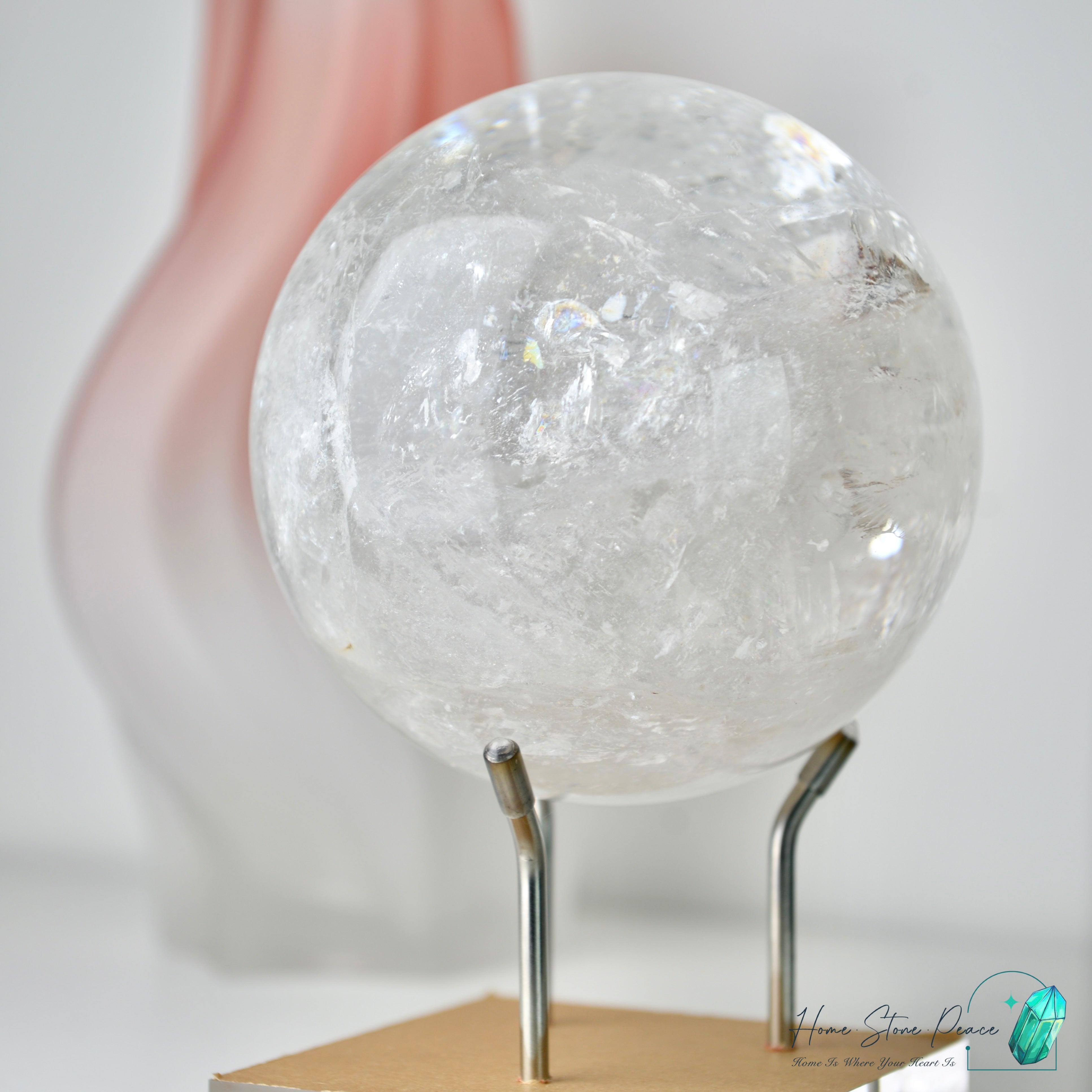 喜馬拉雅山晶中水晶球(大型)プレミアムラージヒマラヤ顕現水晶球