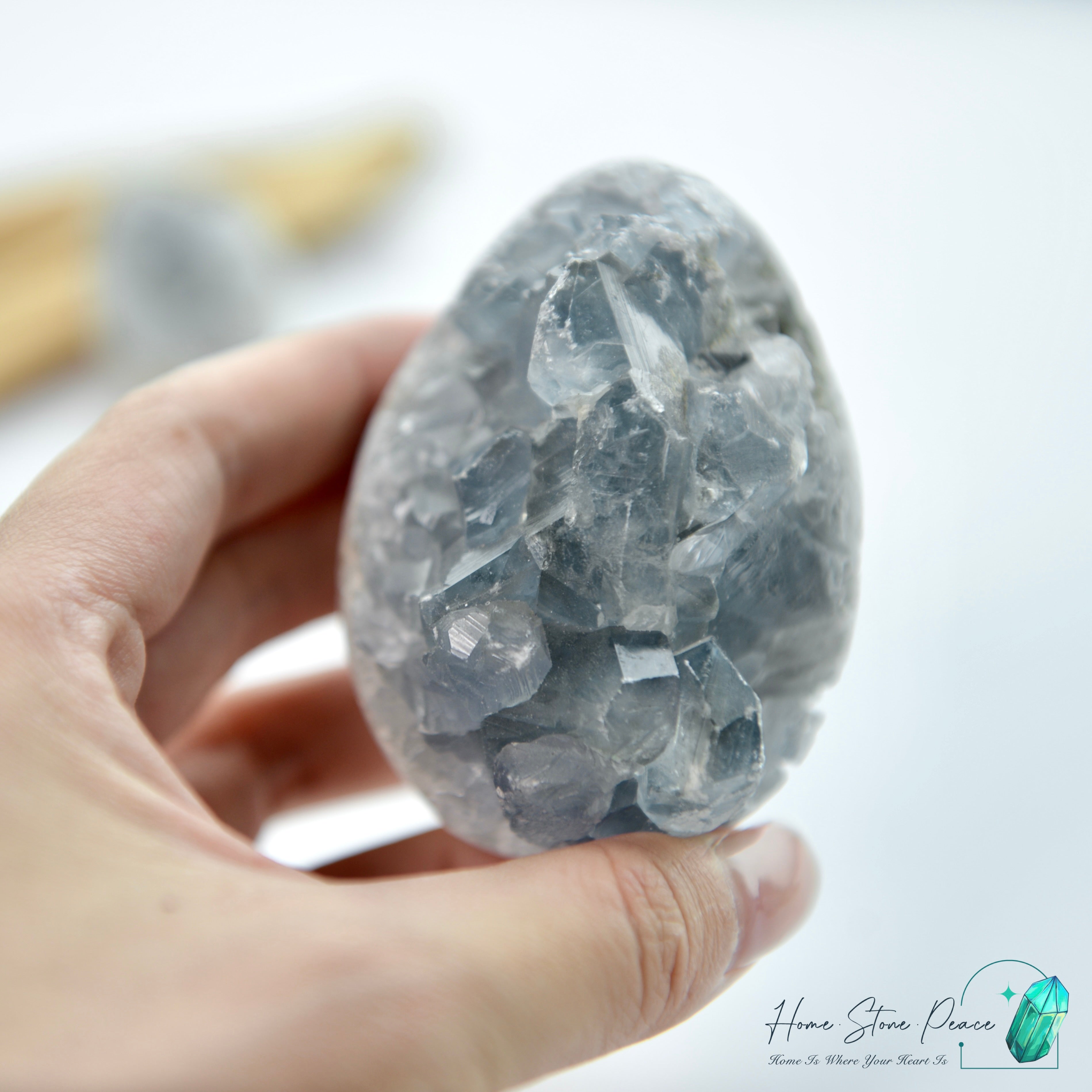 天青石蛋 セレスタイトエッグ