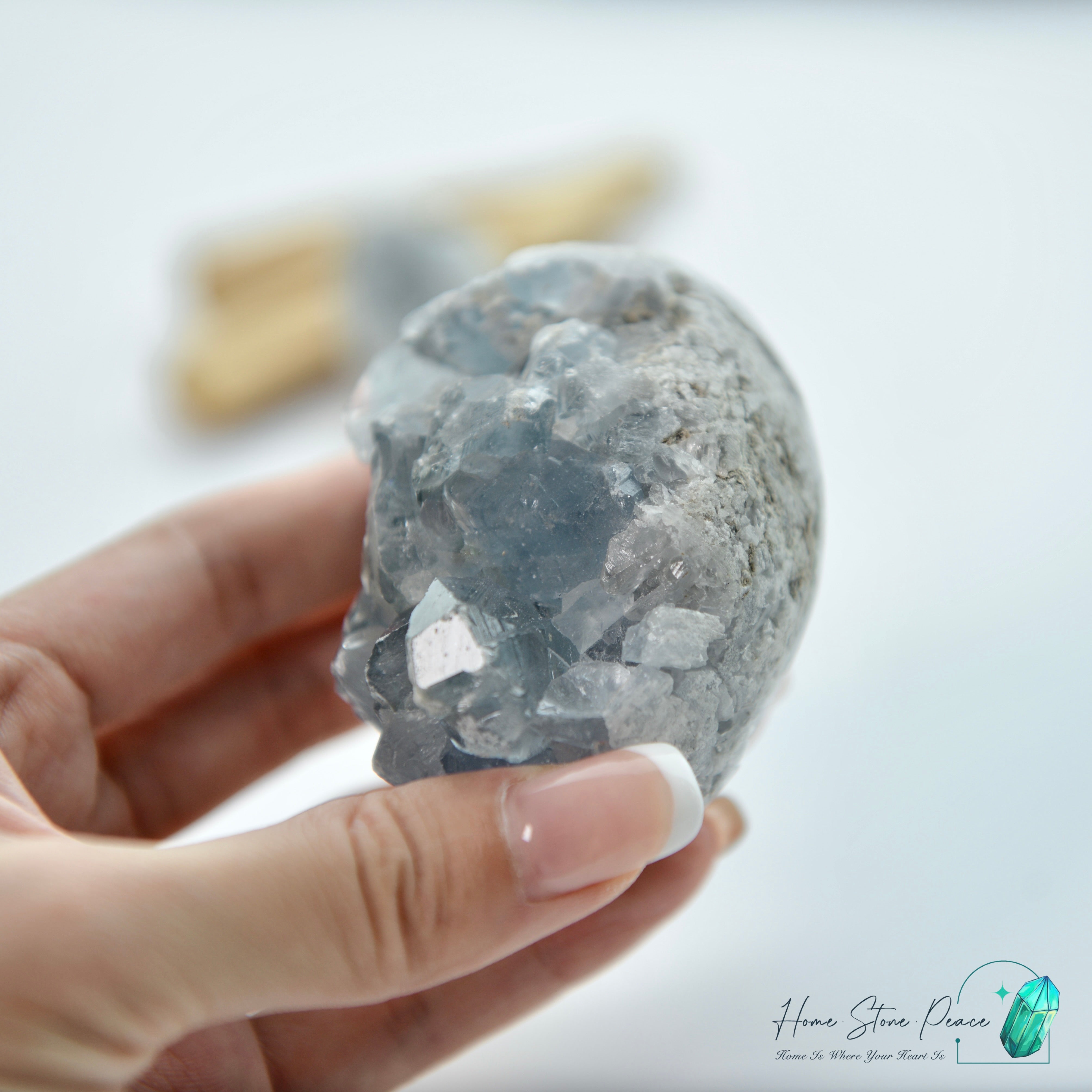 天青石蛋 セレスタイトエッグ