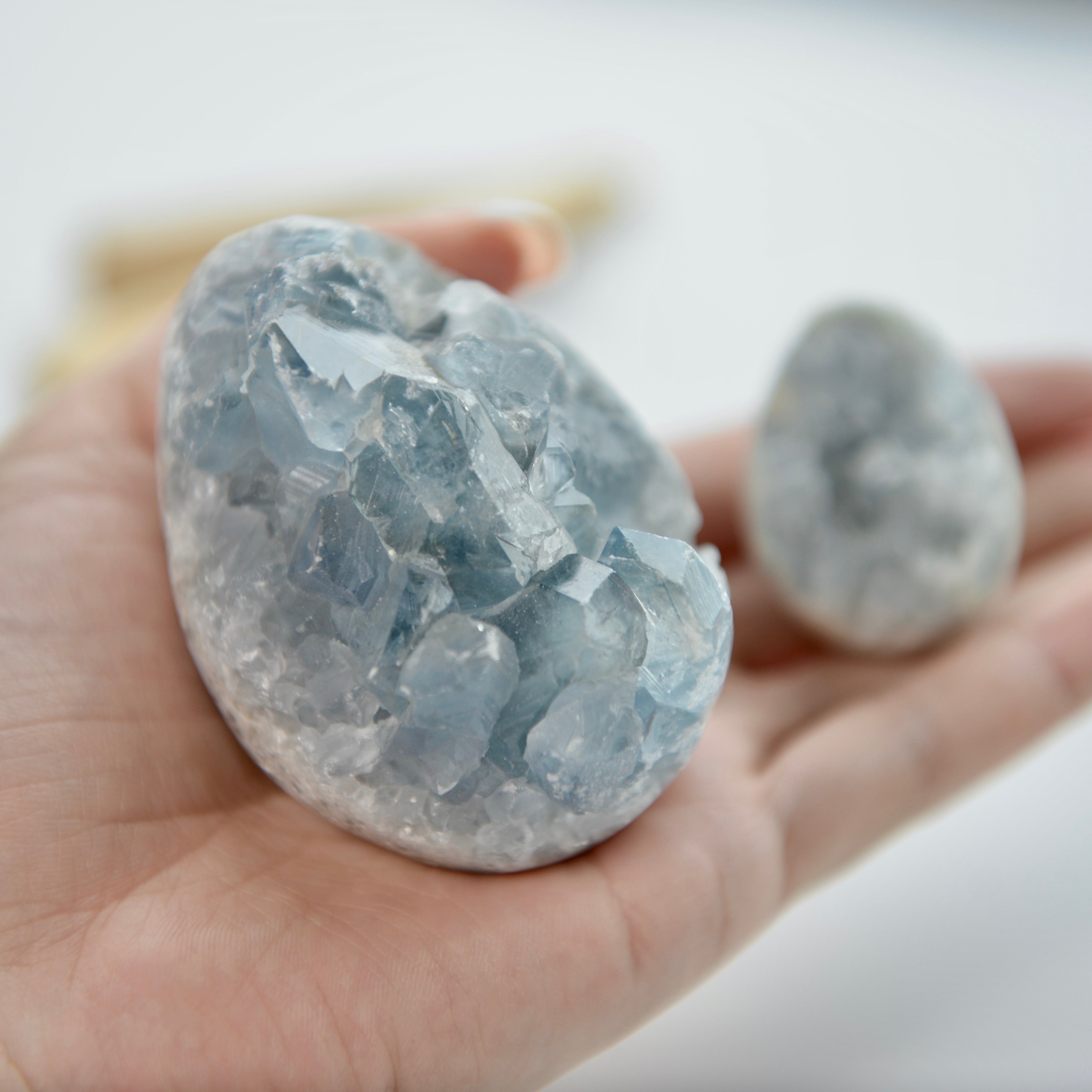 天青石蛋 セレスタイトエッグ