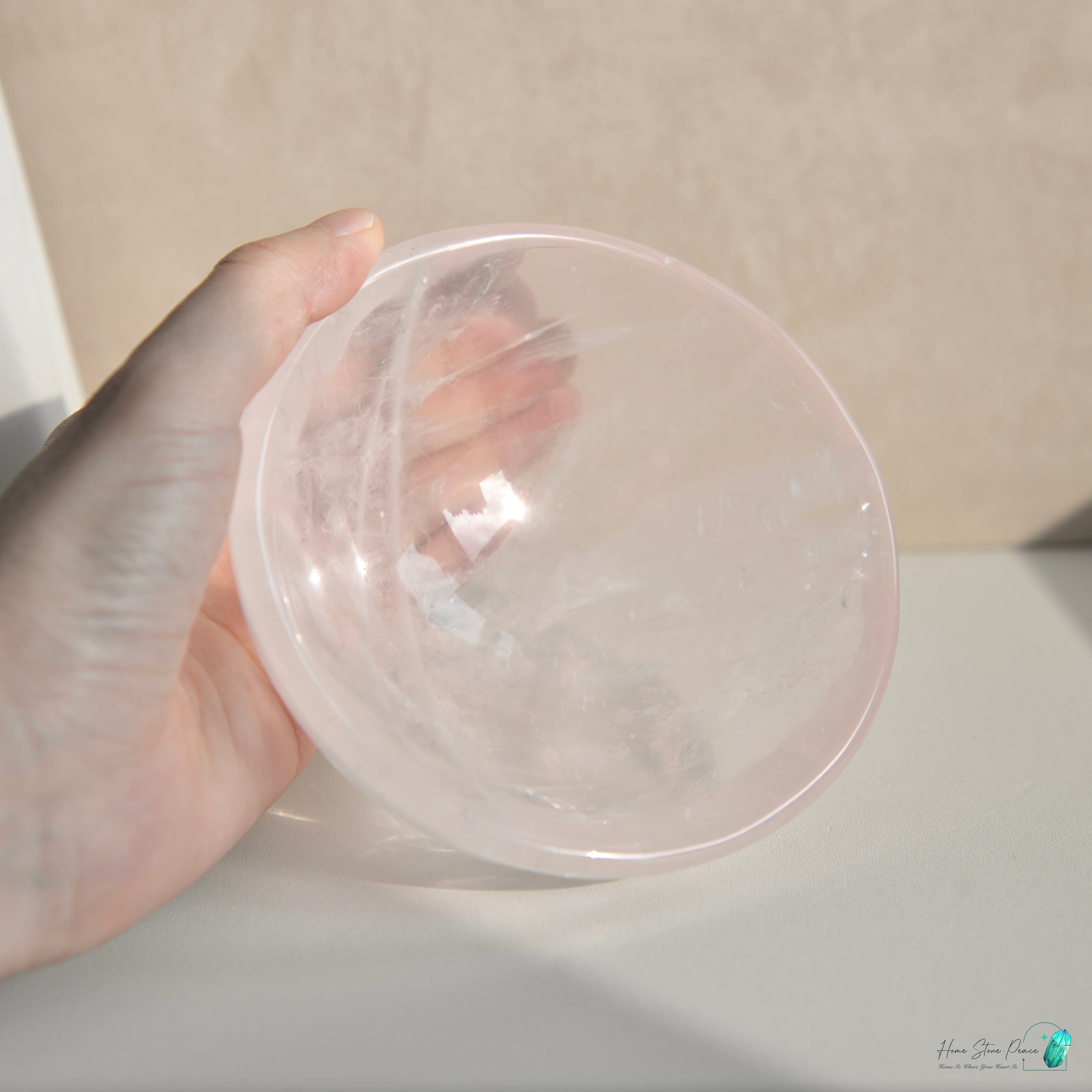 粉紅水晶ボウル ローズクォーツボウル