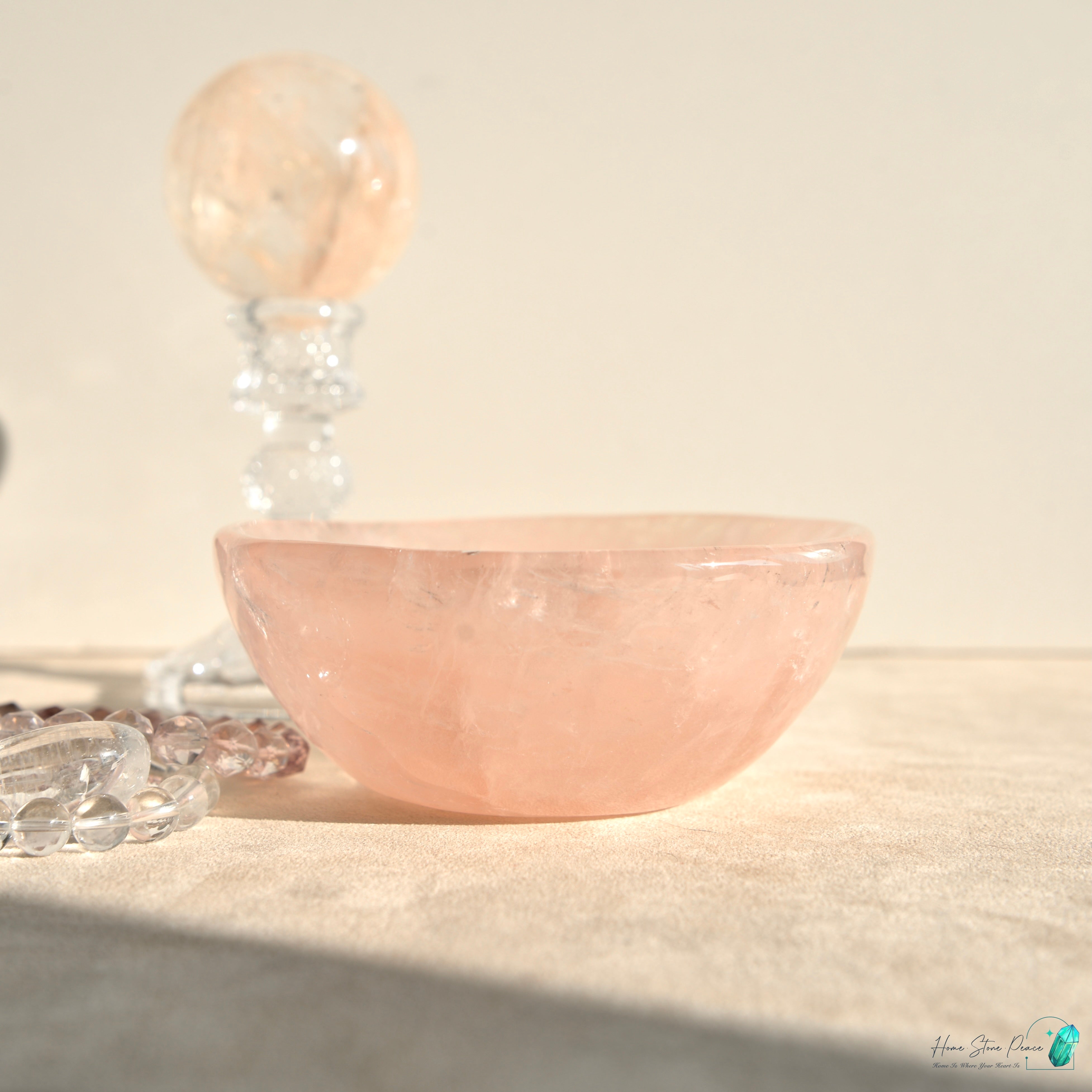 粉紅水晶碗 Rose Quartz Bowl