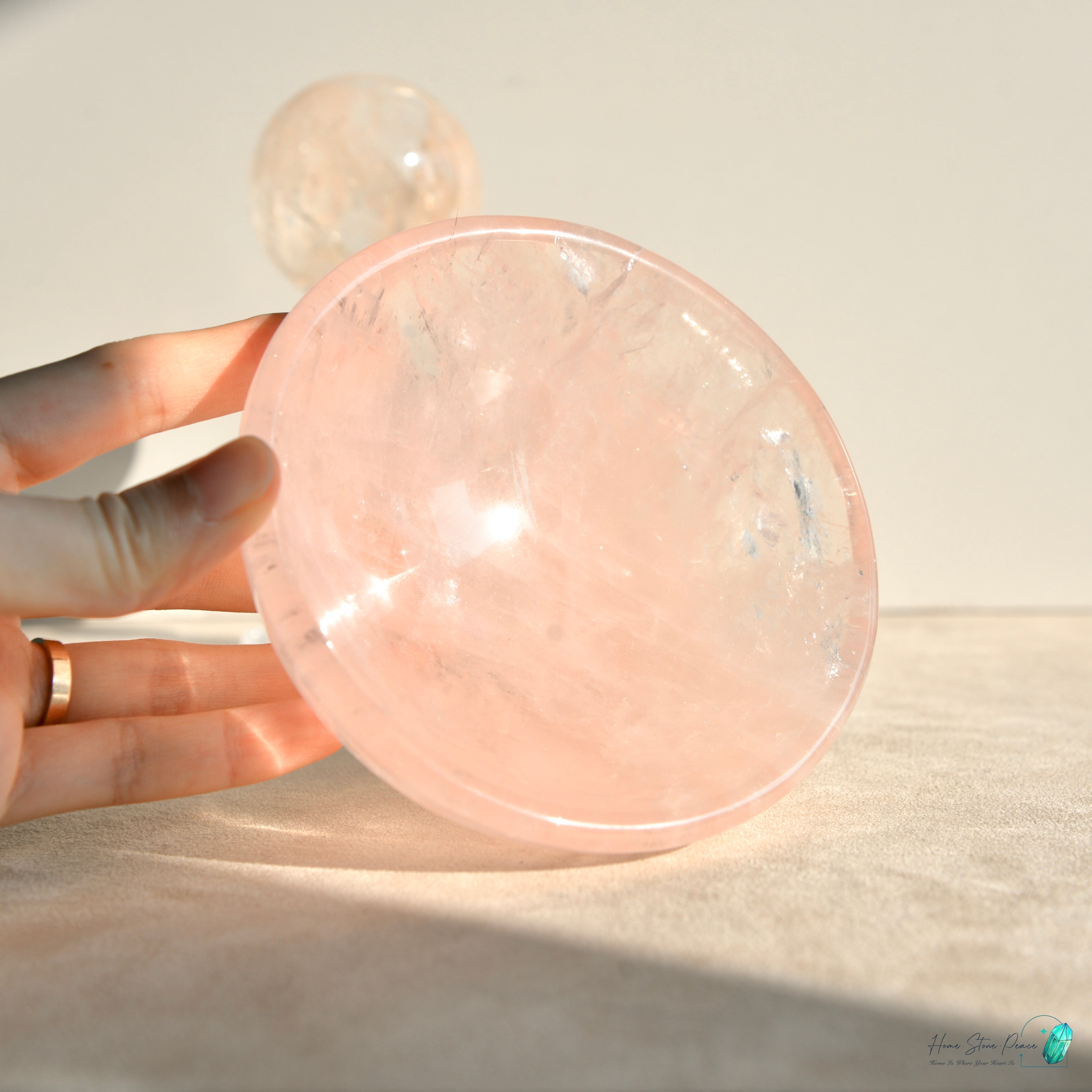 粉紅水晶碗 Rose Quartz Bowl