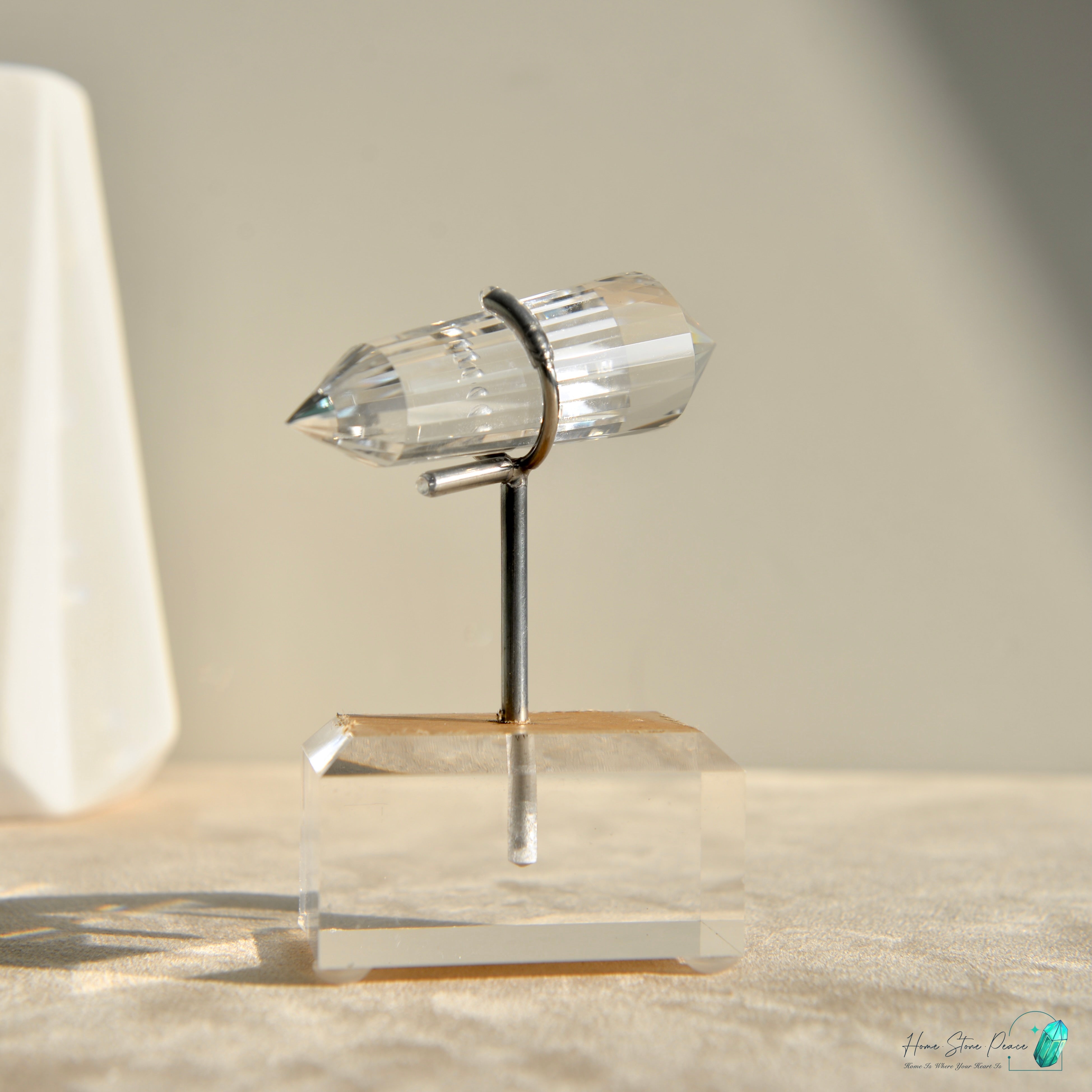 純手工沃格爾白水晶 (24面) Handcrafted Clear Quartz Vogel Cut (24 sides)