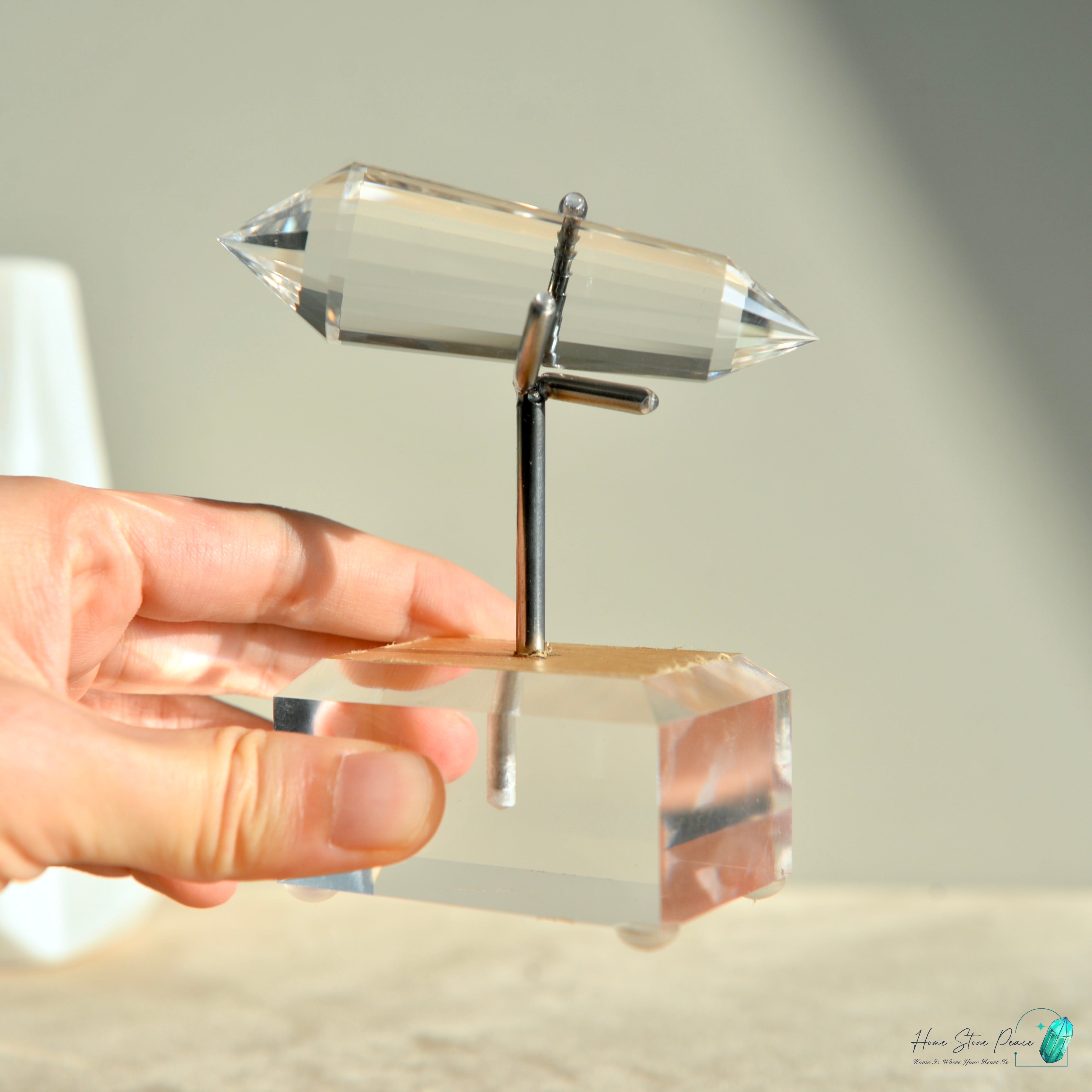 純手工沃格爾白水晶 (24面) Handcrafted Clear Quartz Vogel Cut (24 sides)