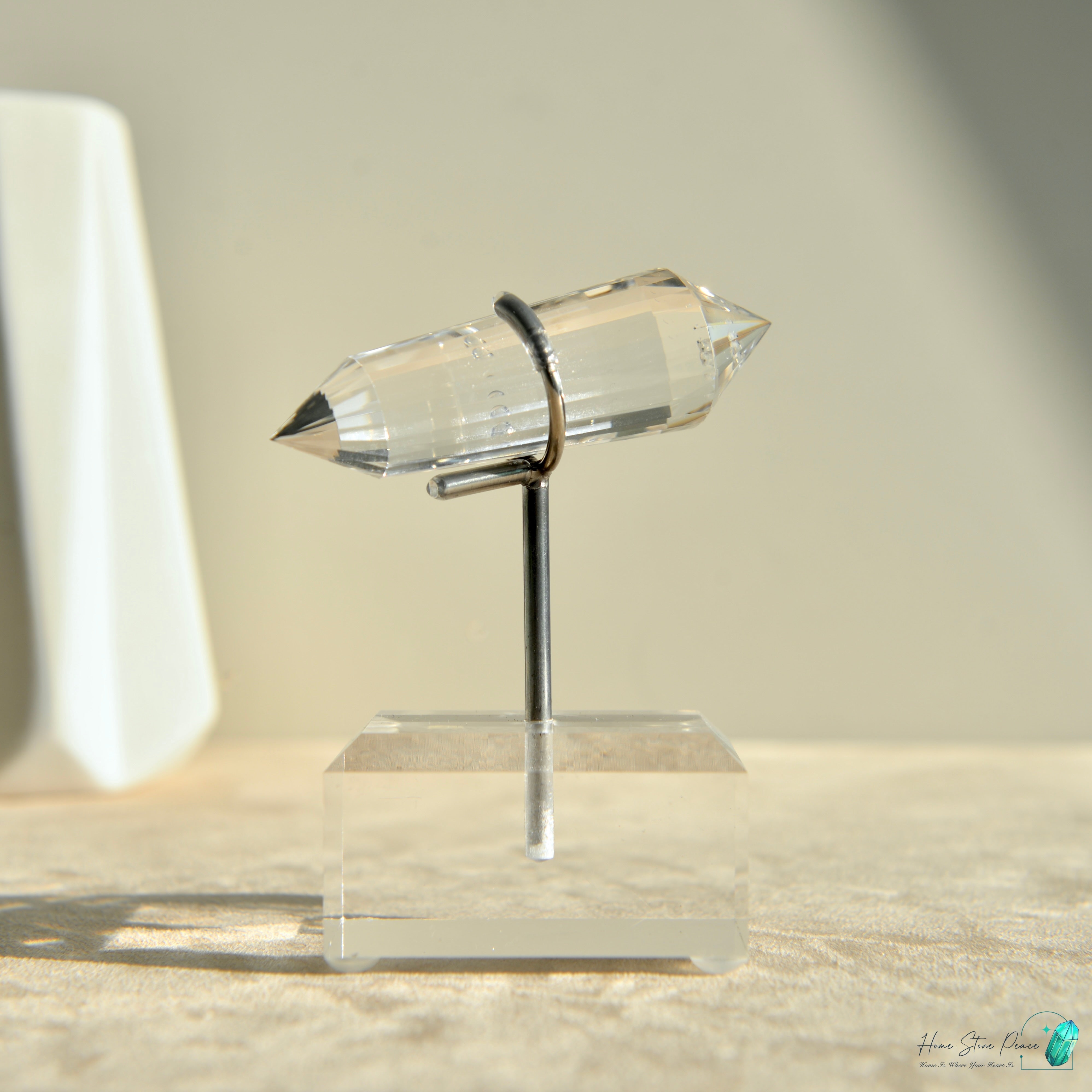 純手工沃格爾白水晶 (24面) Handcrafted Clear Quartz Vogel Cut (24 sides)