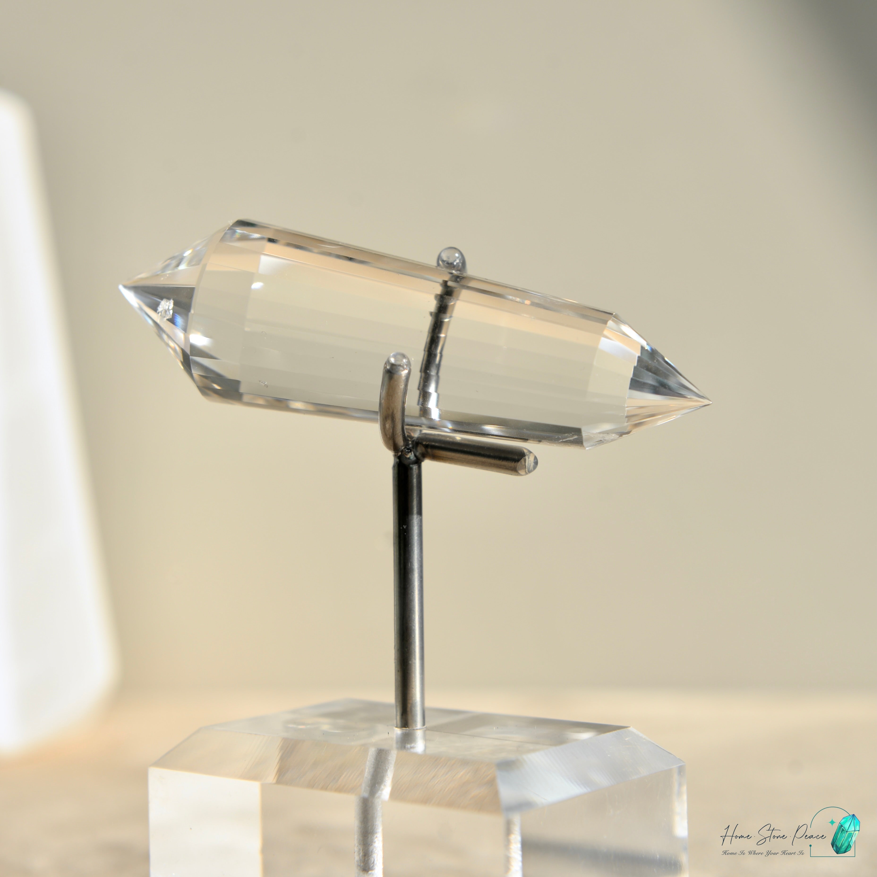 純手工沃格爾白水晶 (24面) Handcrafted Clear Quartz Vogel Cut (24 sides)