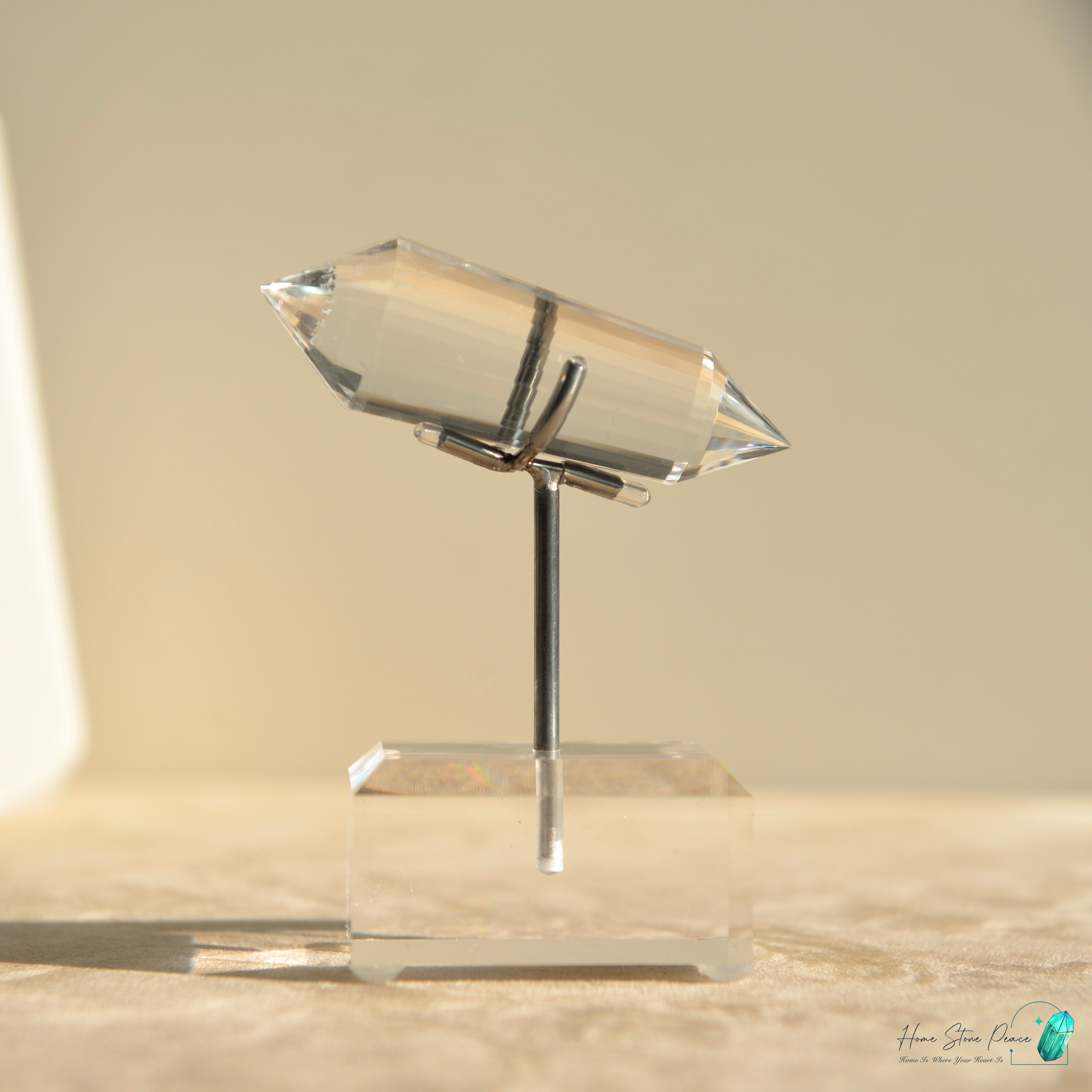 純手工沃格爾白水晶 (24面) Handcrafted Clear Quartz Vogel Cut (24 sides)