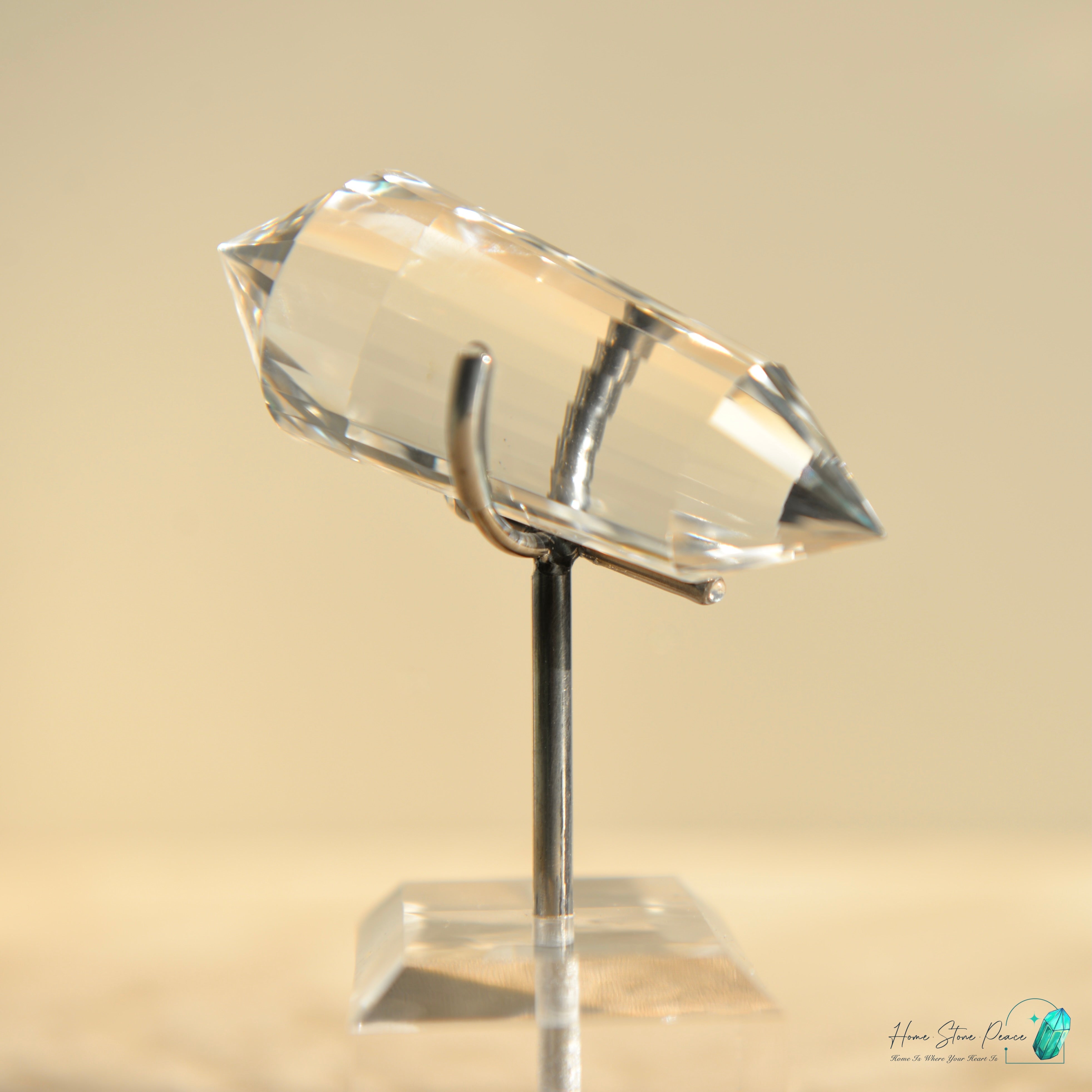 純手工沃格爾白水晶 (24面) Handcrafted Clear Quartz Vogel Cut (24 sides)