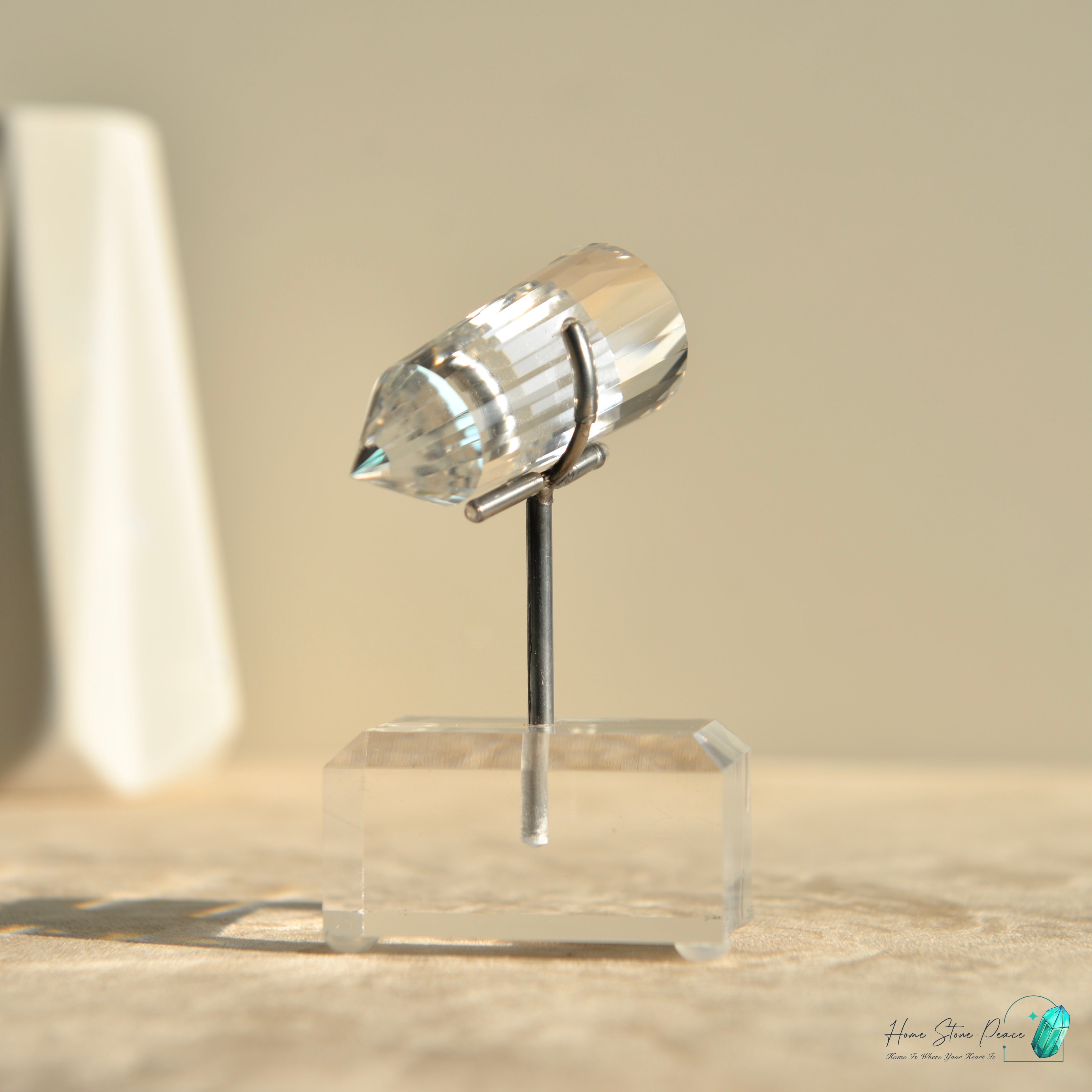 純手工沃格爾白水晶 (24面) Handcrafted Clear Quartz Vogel Cut (24 sides)
