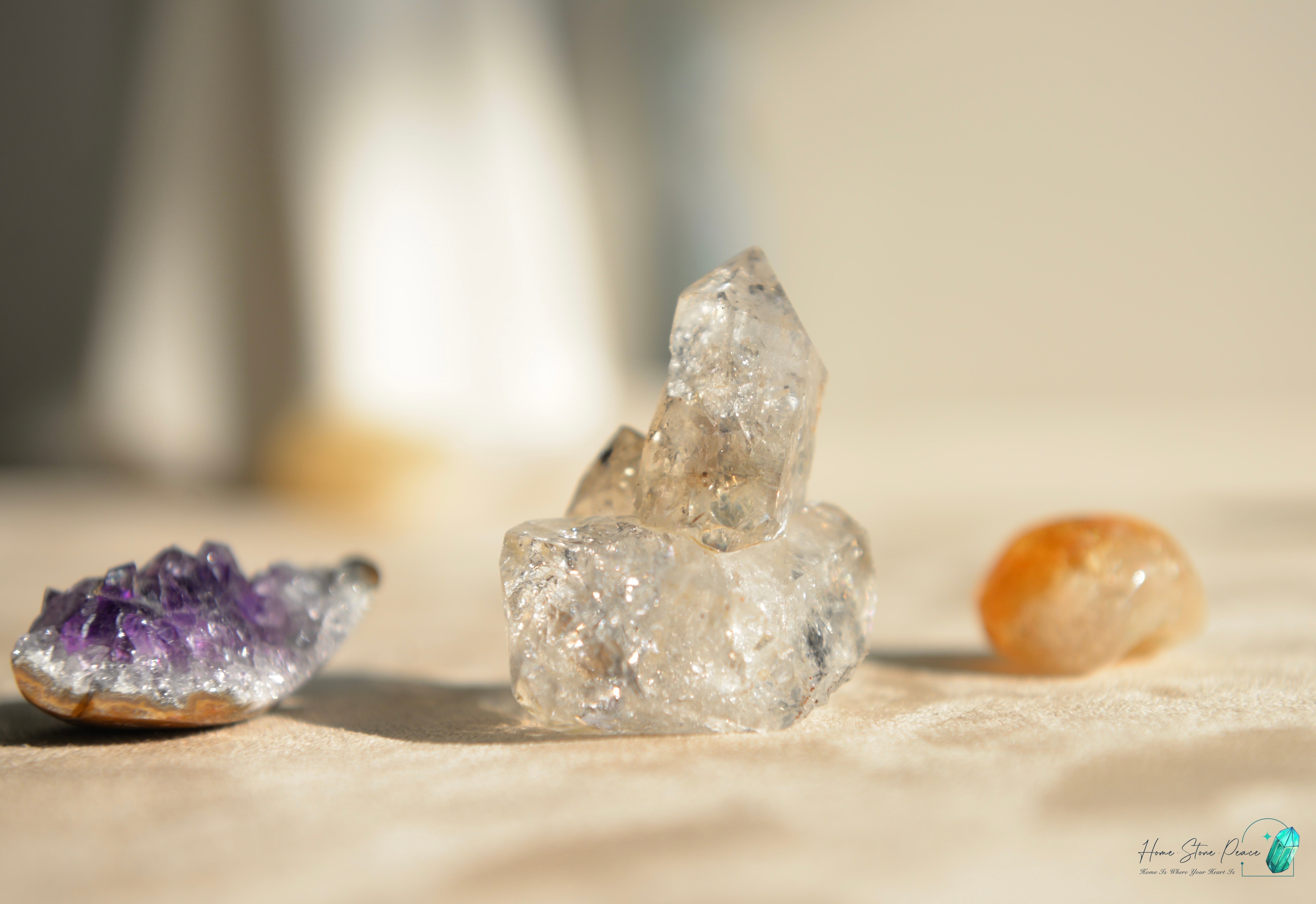 美國紐約赫基蒙鑽石晶簇 New York Herkimer Diamond Cluster