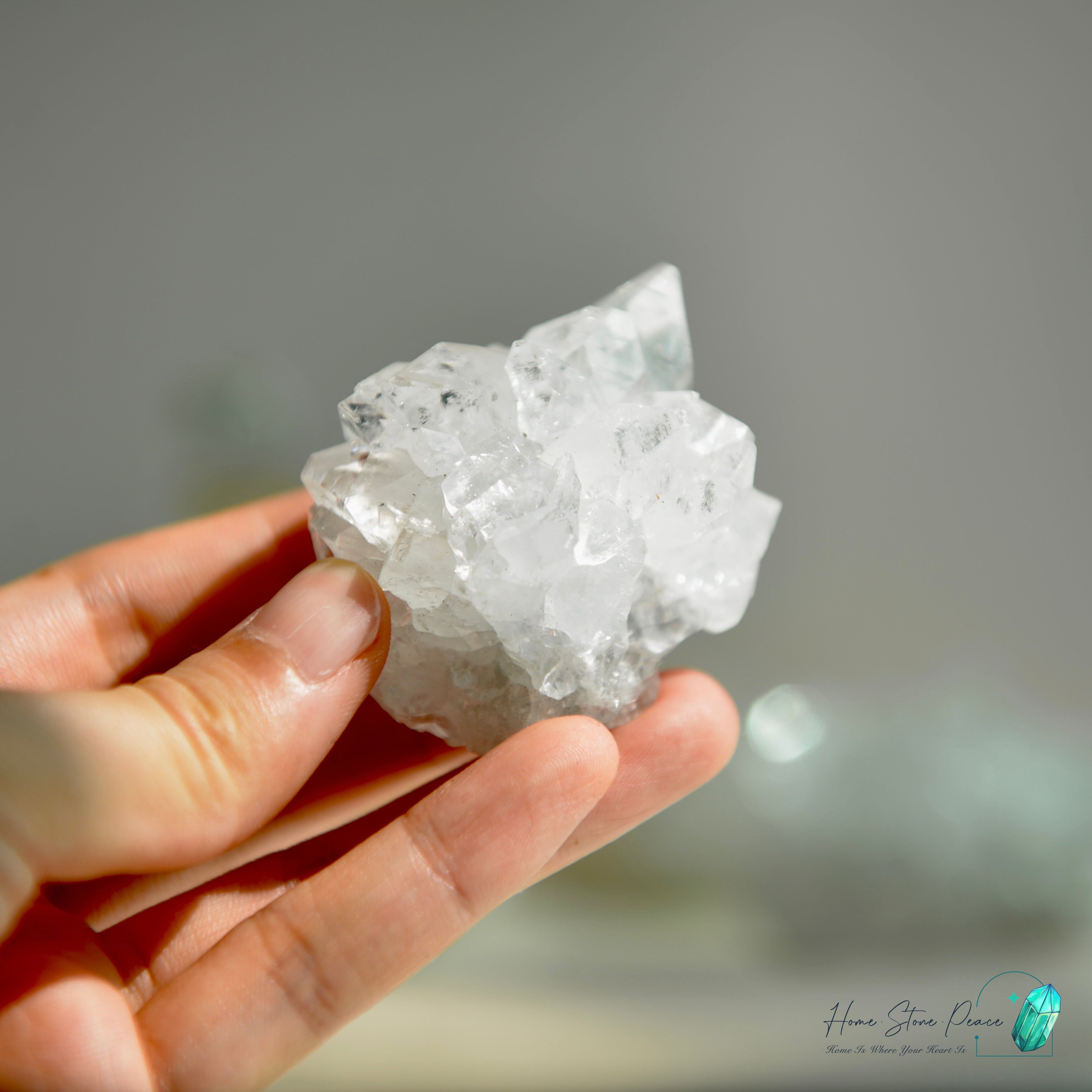 鑽石魚眼石 Diamond Apophyllite Cluster