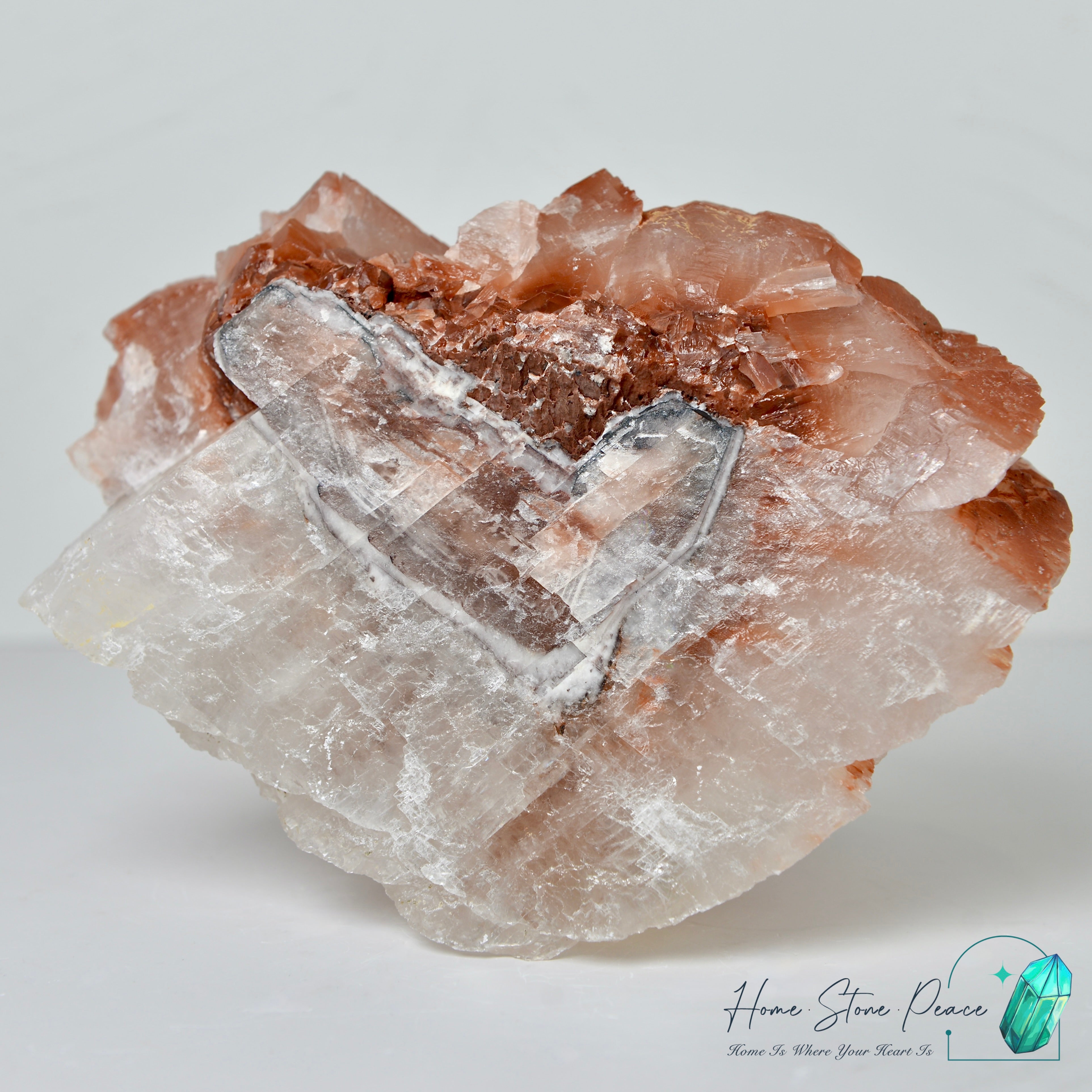 <tc>大きなバラの形の赤い方解石クラスター</tc>