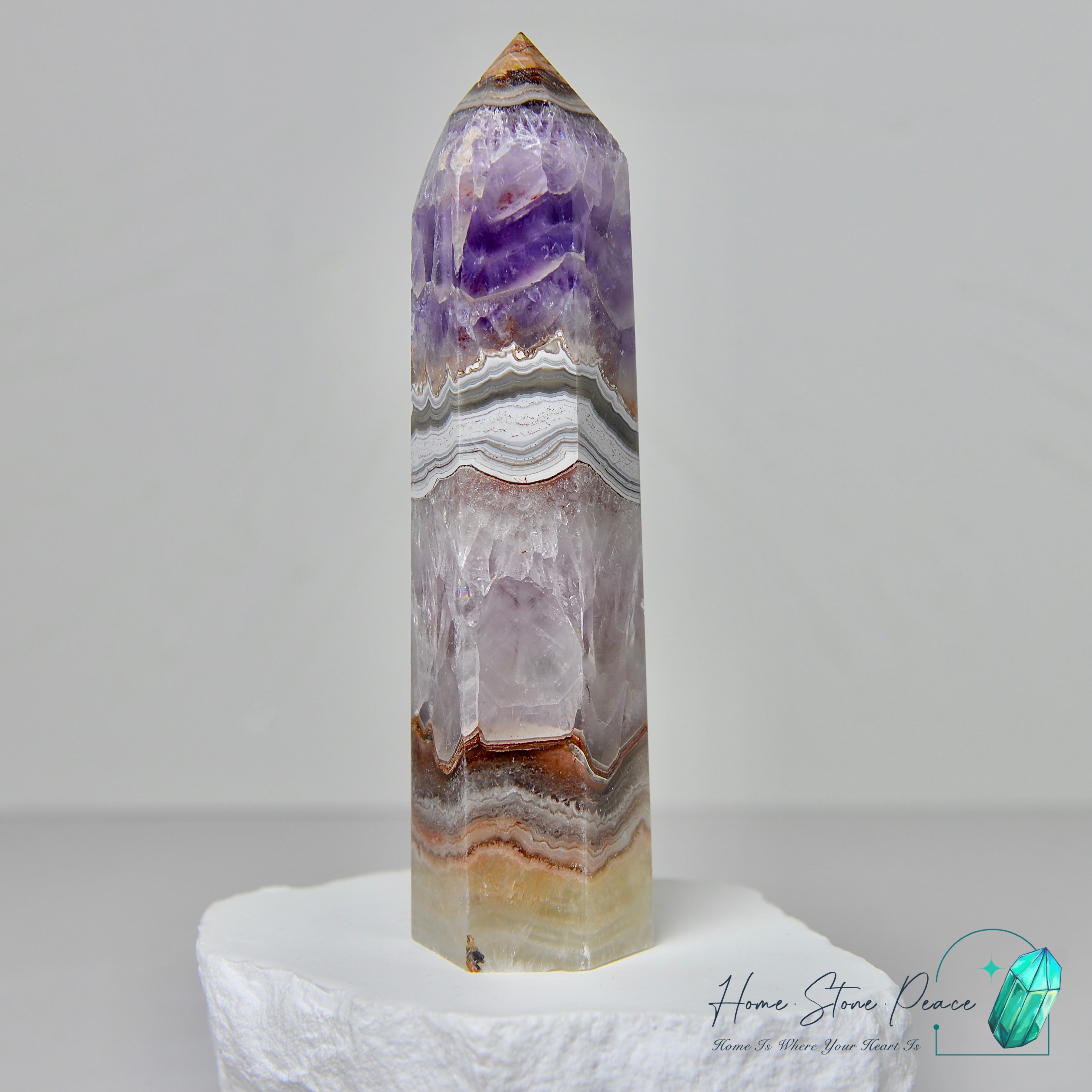 紫水晶瑪瑙柱Amethyst Agate Tower