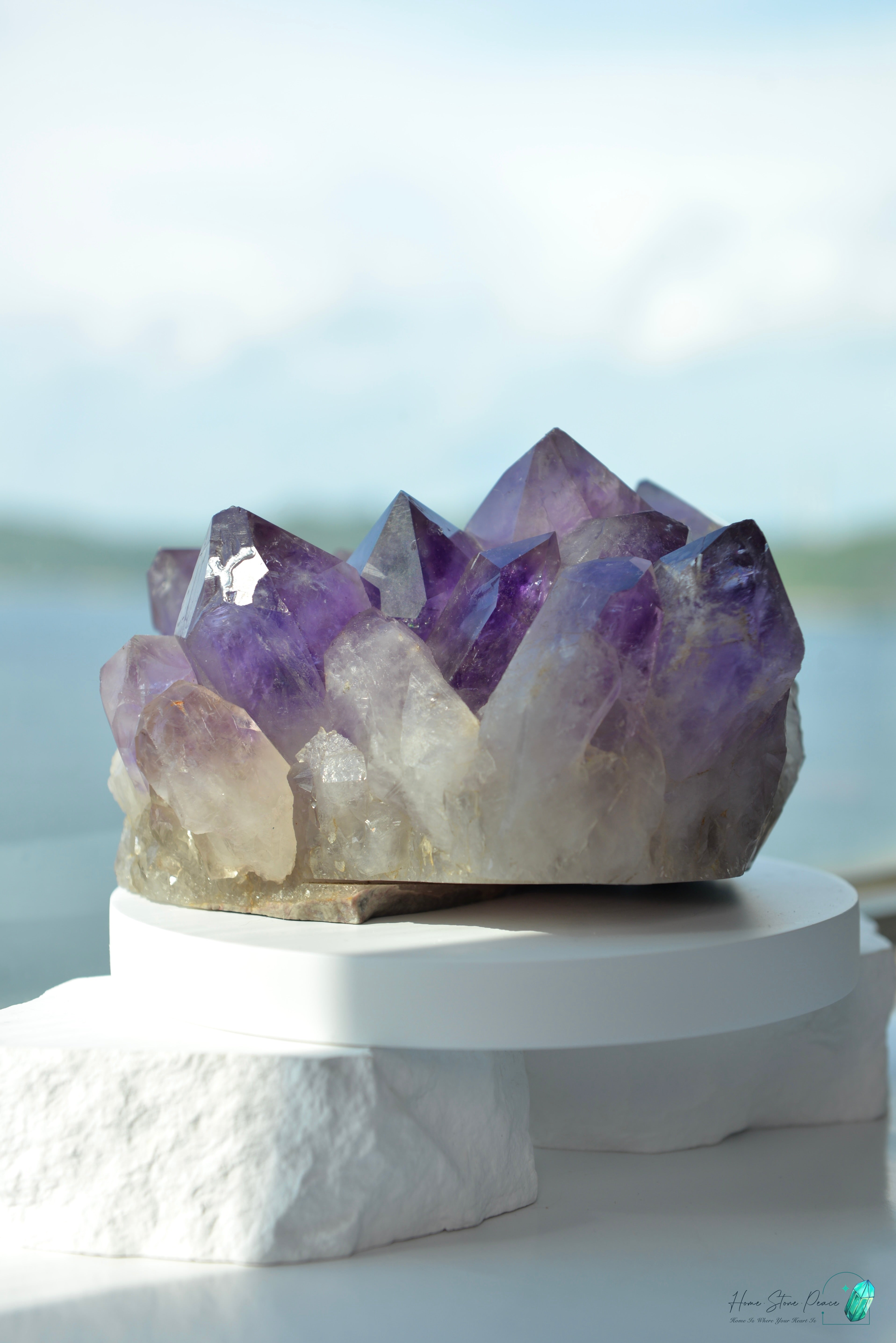 玻利維亞紫水晶簇 (大型)Natural Bolivian Amethyst Cluster (Large)