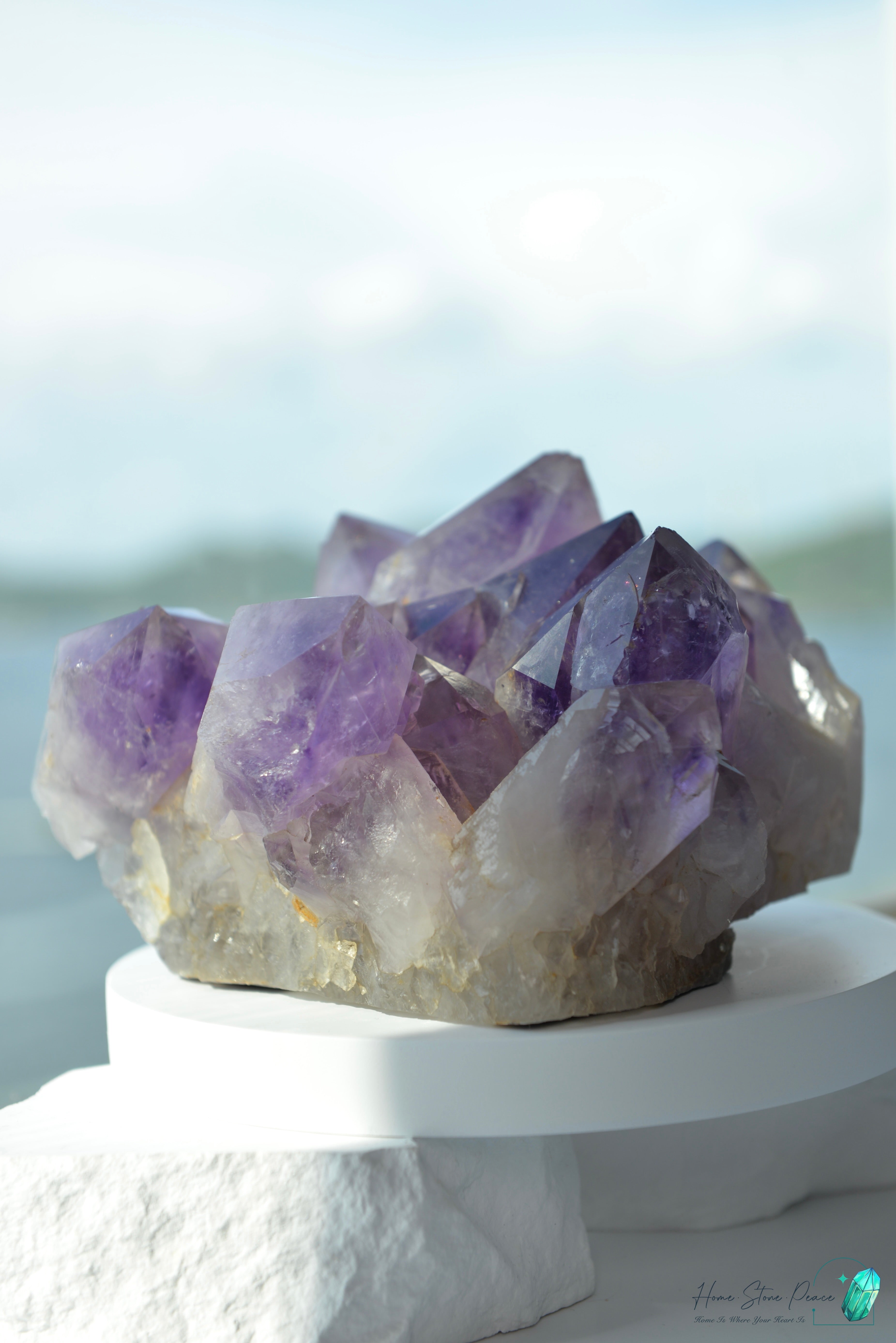 玻利維亞紫水晶簇 (大型)Natural Bolivian Amethyst Cluster (Large)