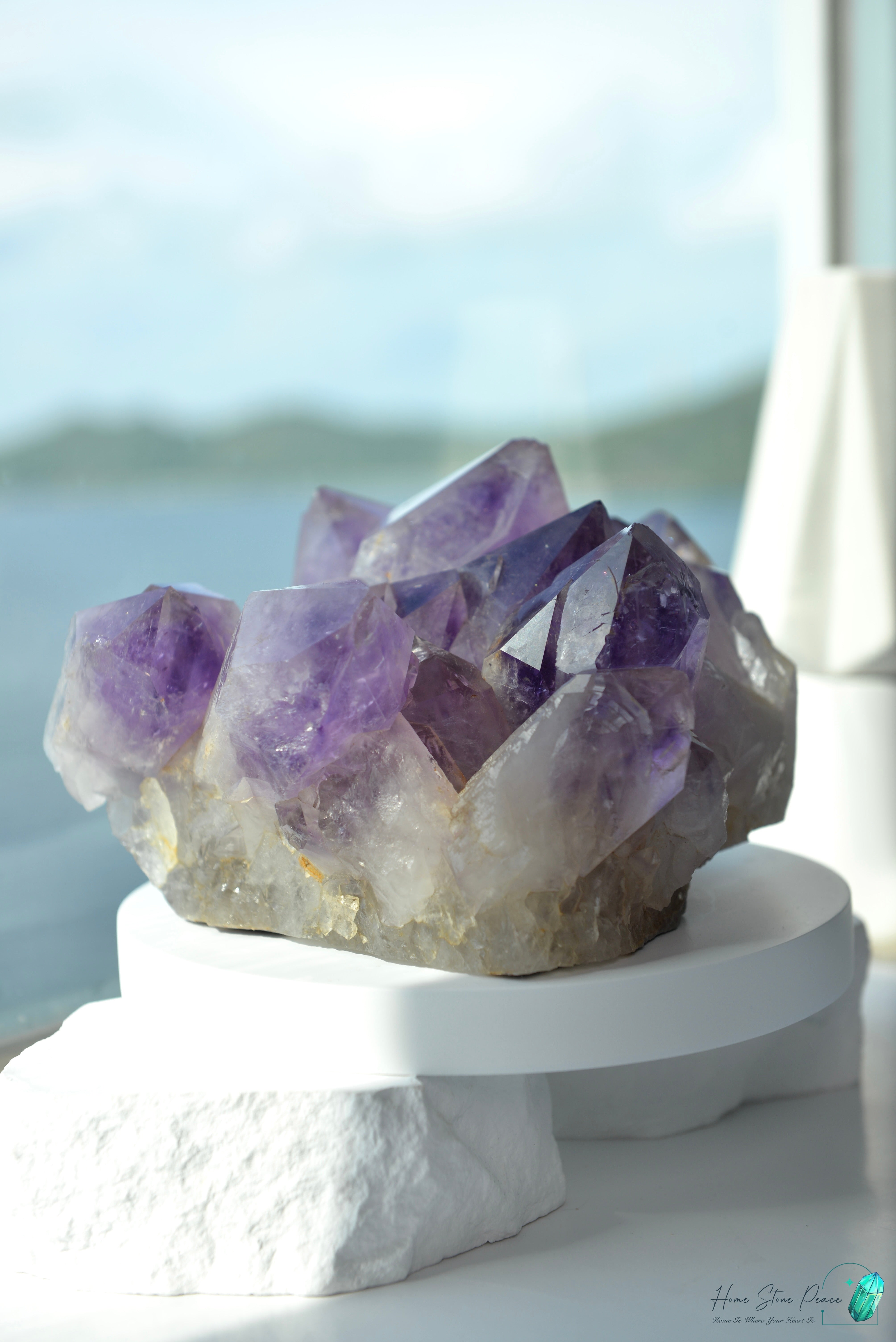 玻利維亞紫水晶簇 (大型)Natural Bolivian Amethyst Cluster (Large)