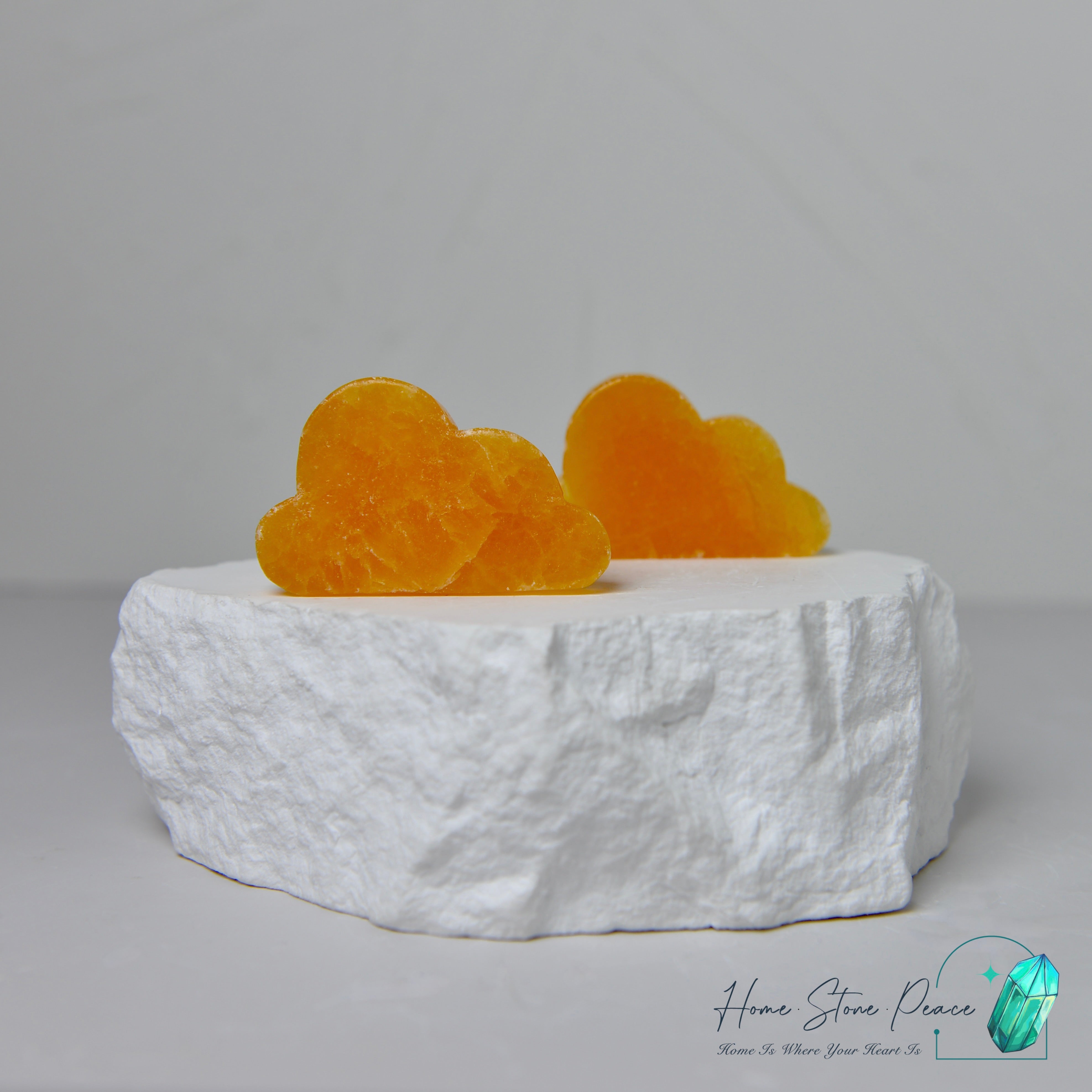 橙色方解石雲朵 Orange Calcite Cloud