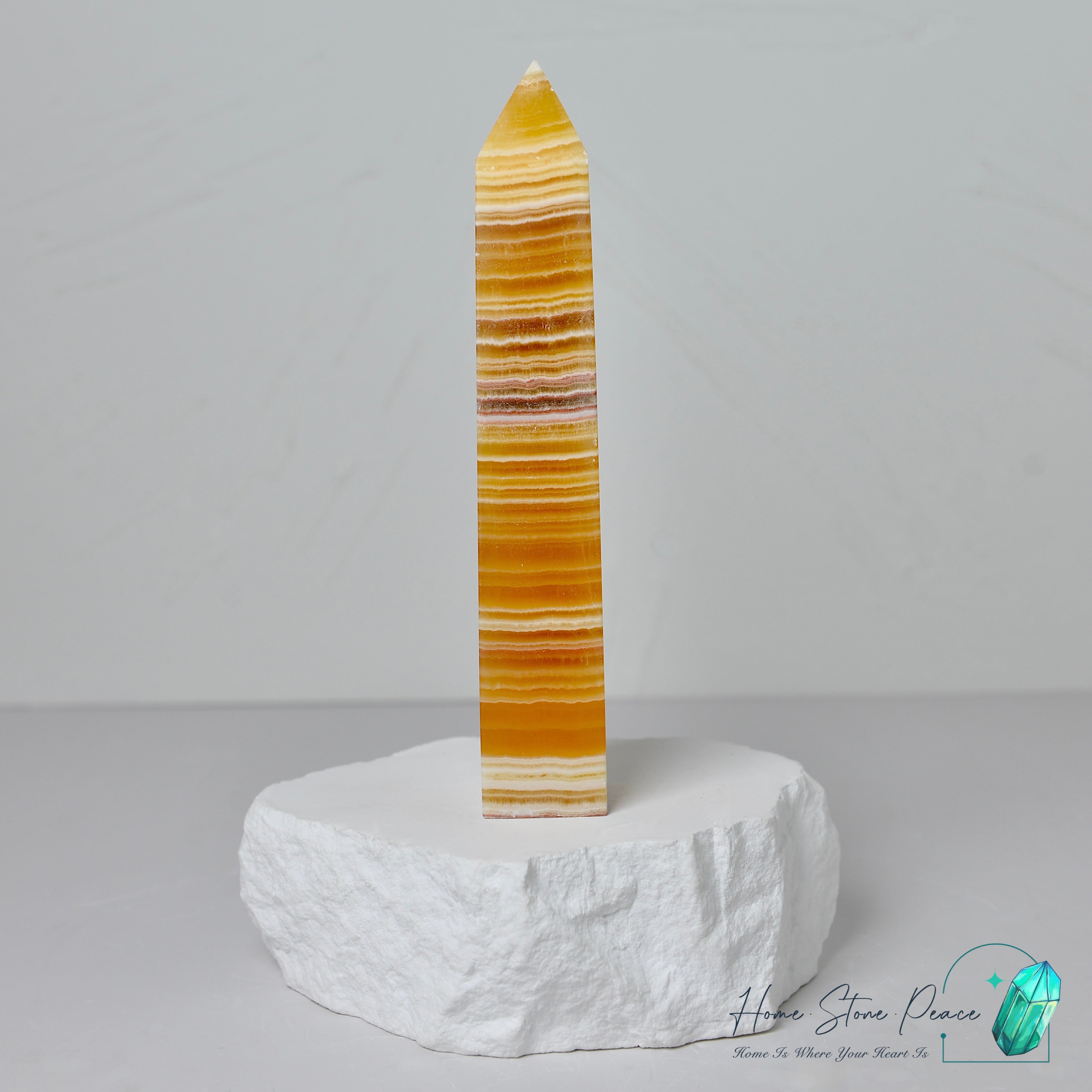 橙色方解石柱 Orange Calcite Tower
