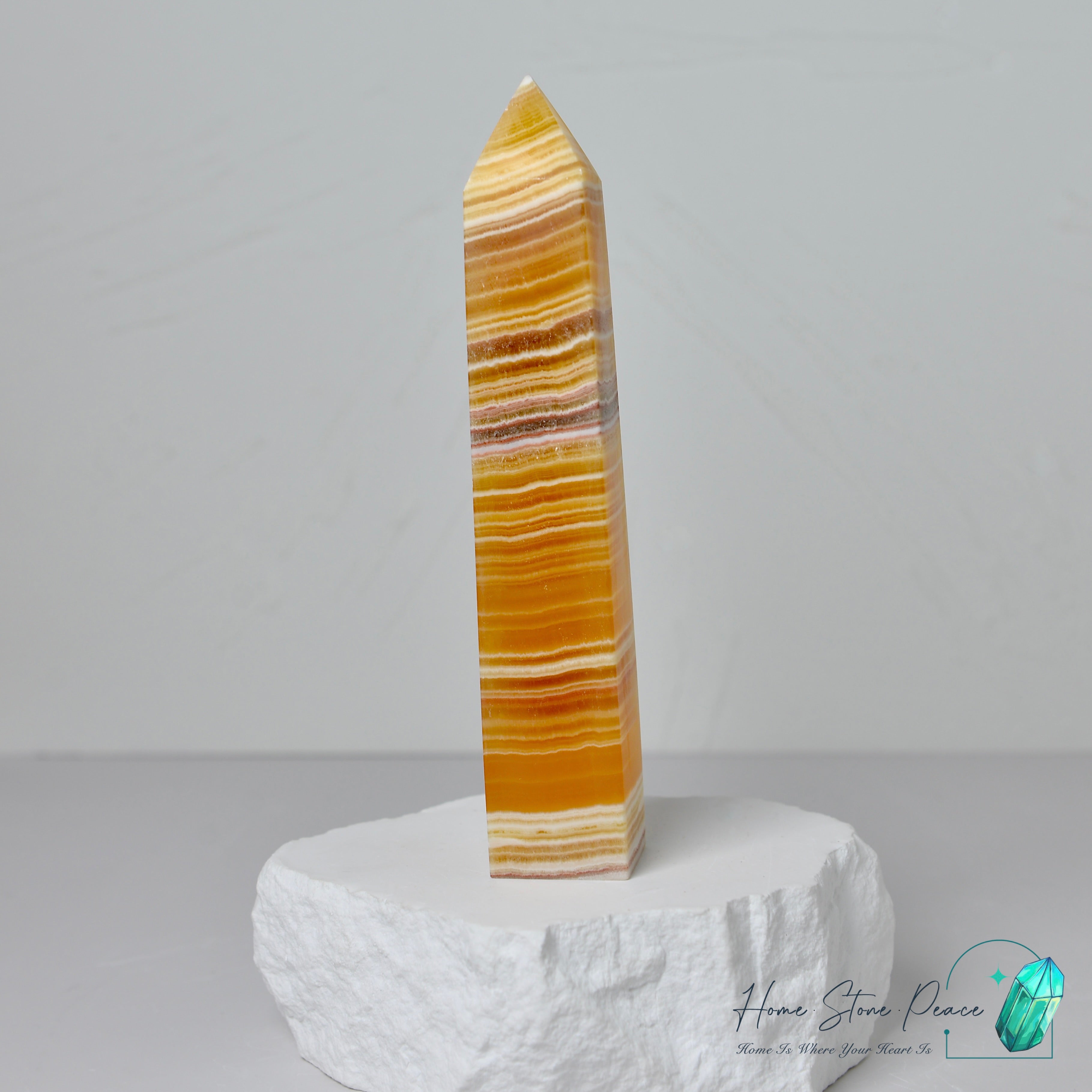 橙色方解石柱 Orange Calcite Tower