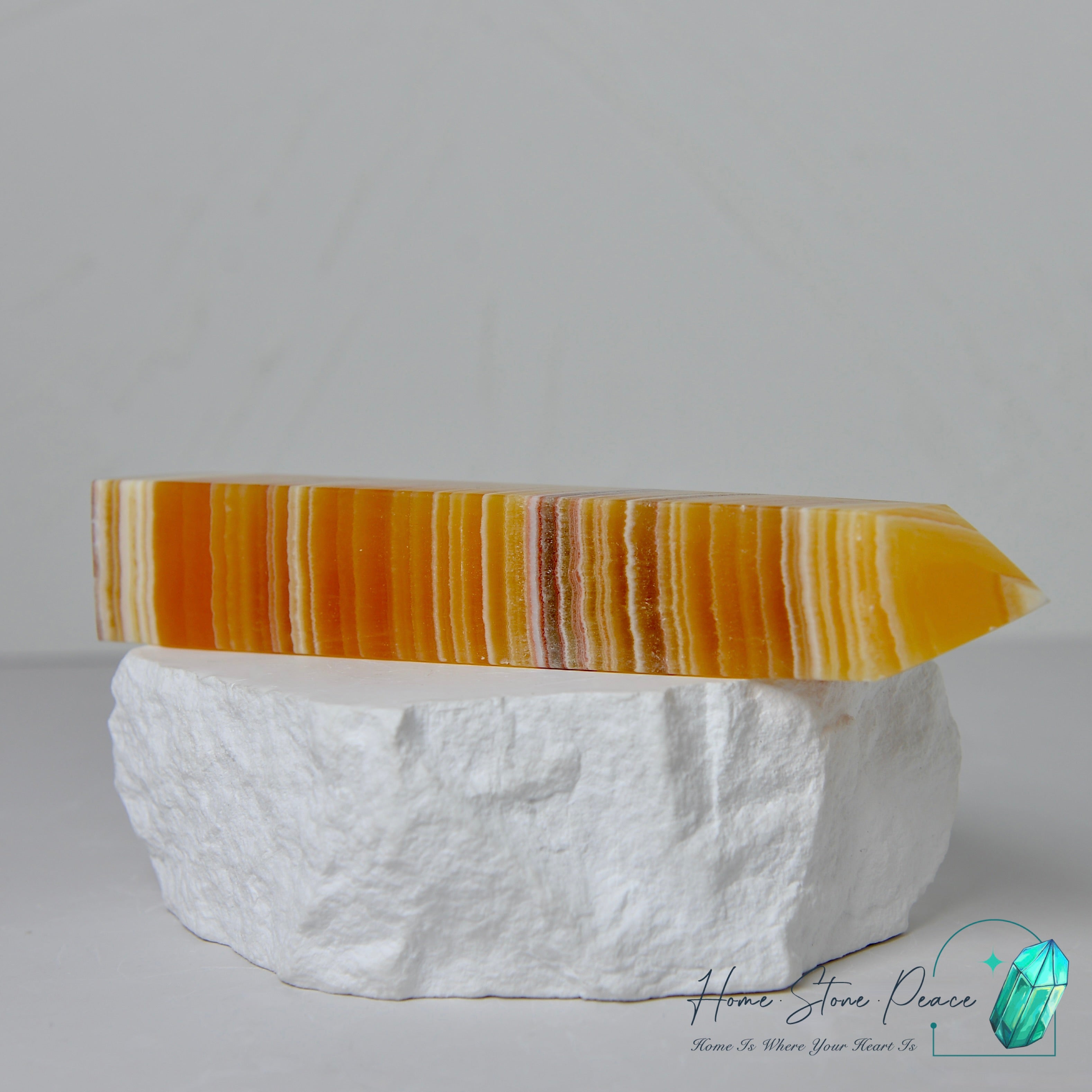 橙色方解石柱 Orange Calcite Tower