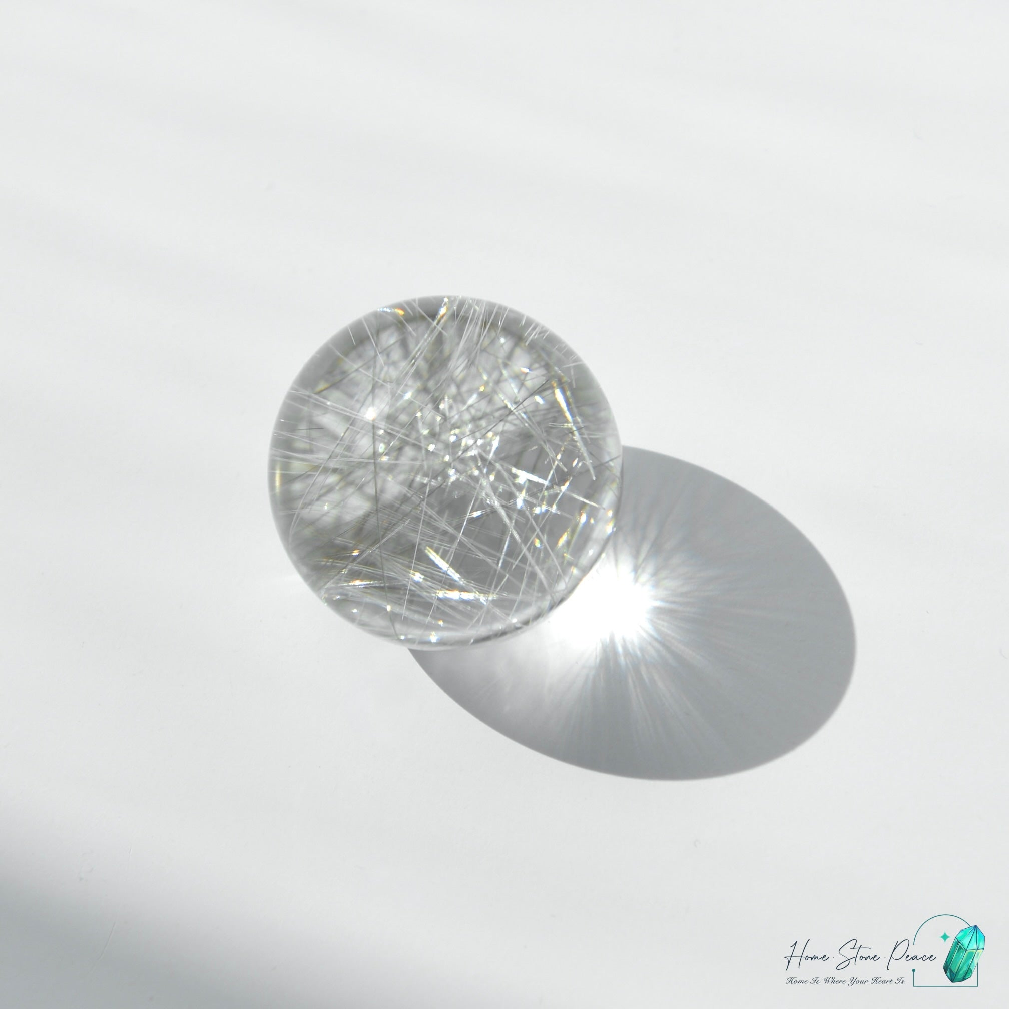 巴西銀髮水晶球 Brazilian Silver Rutilated Quartz Sphere