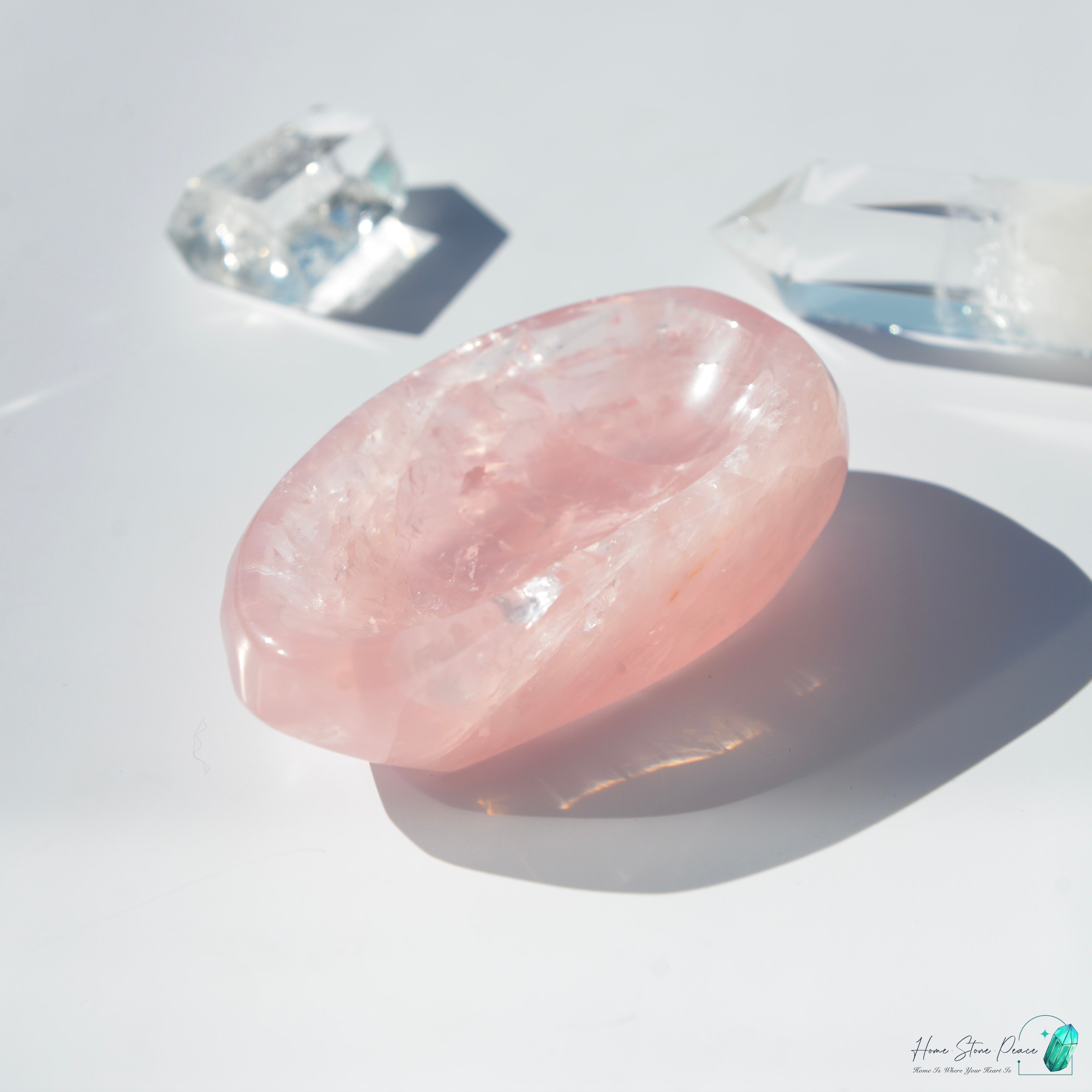 粉紅水晶小碟 Rose Quartz Trinket Dish