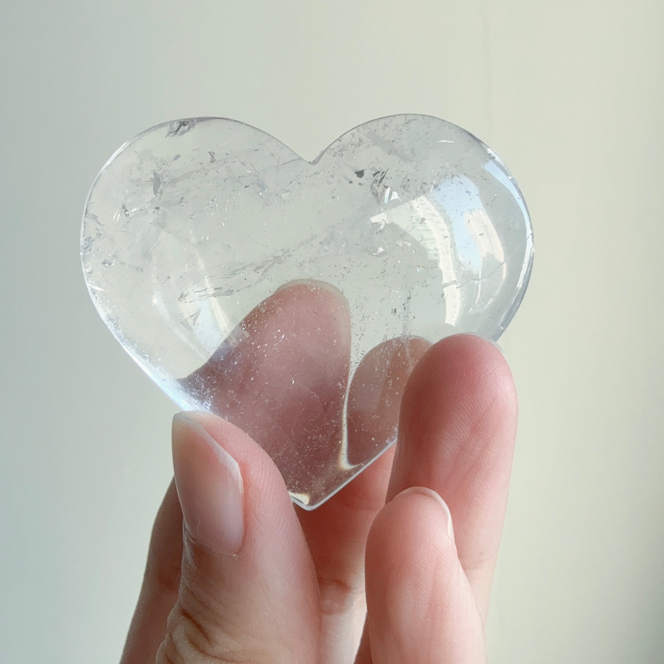 白水晶心 Clear Quartz Heart
