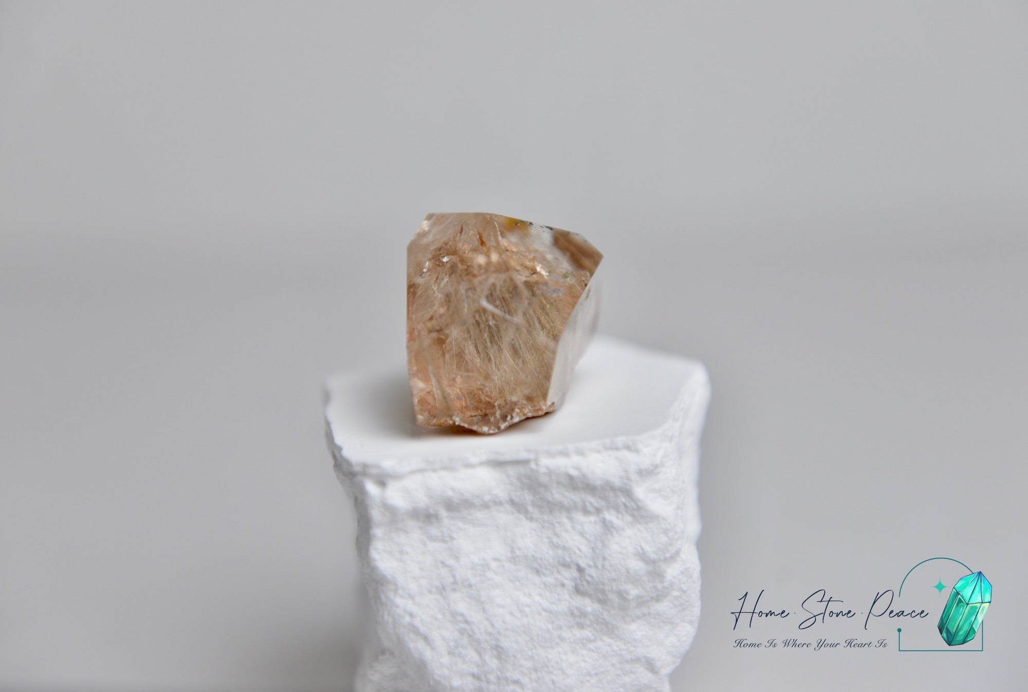 巴西銀髮水晶隨形 Silver Rutilated Quartz Free Form