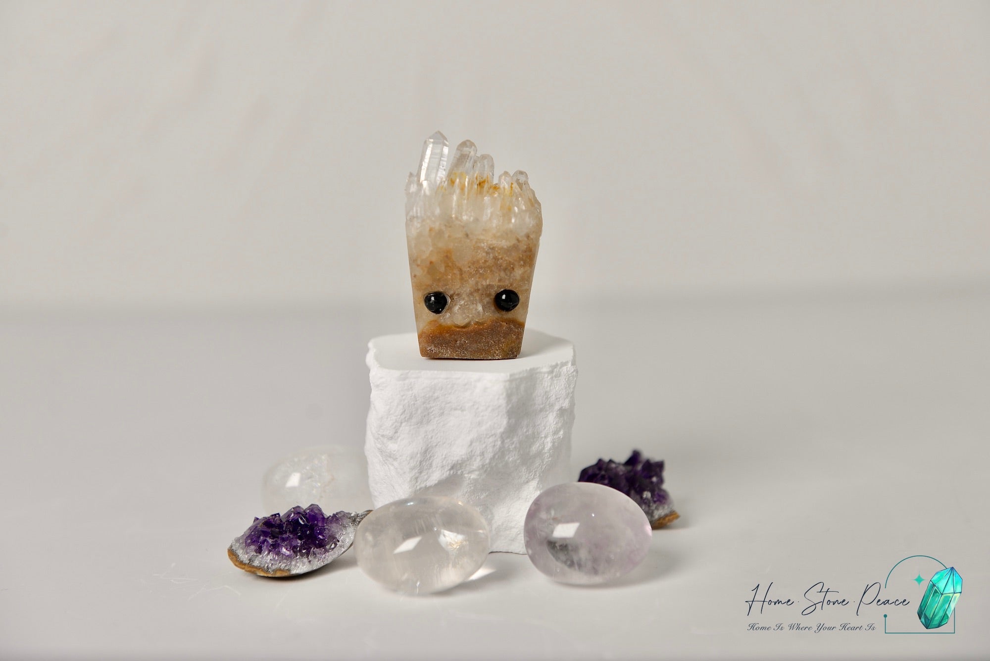 白水晶小刺蝟 Quartz Hedgehog