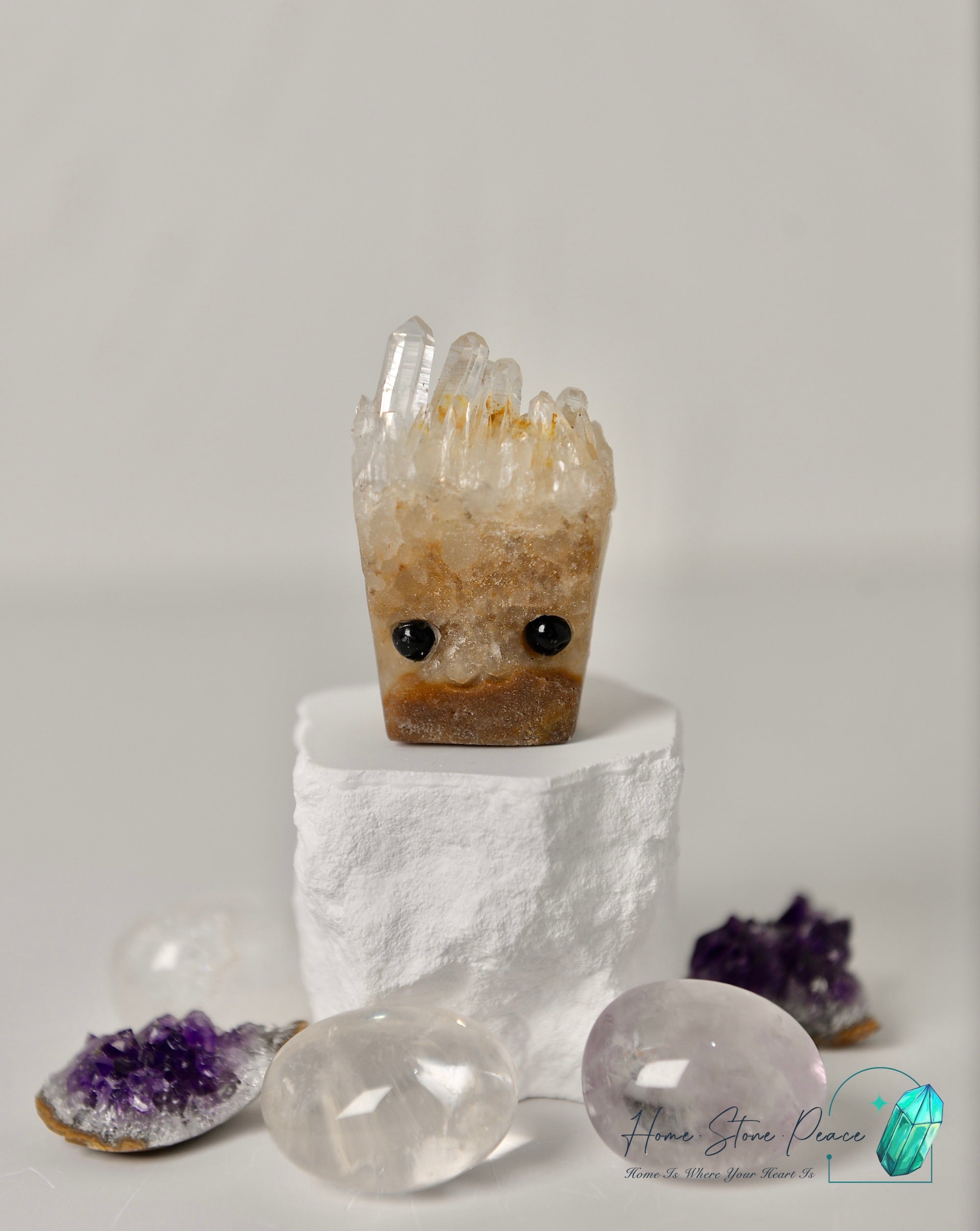 白水晶小刺蝟 Quartz Hedgehog