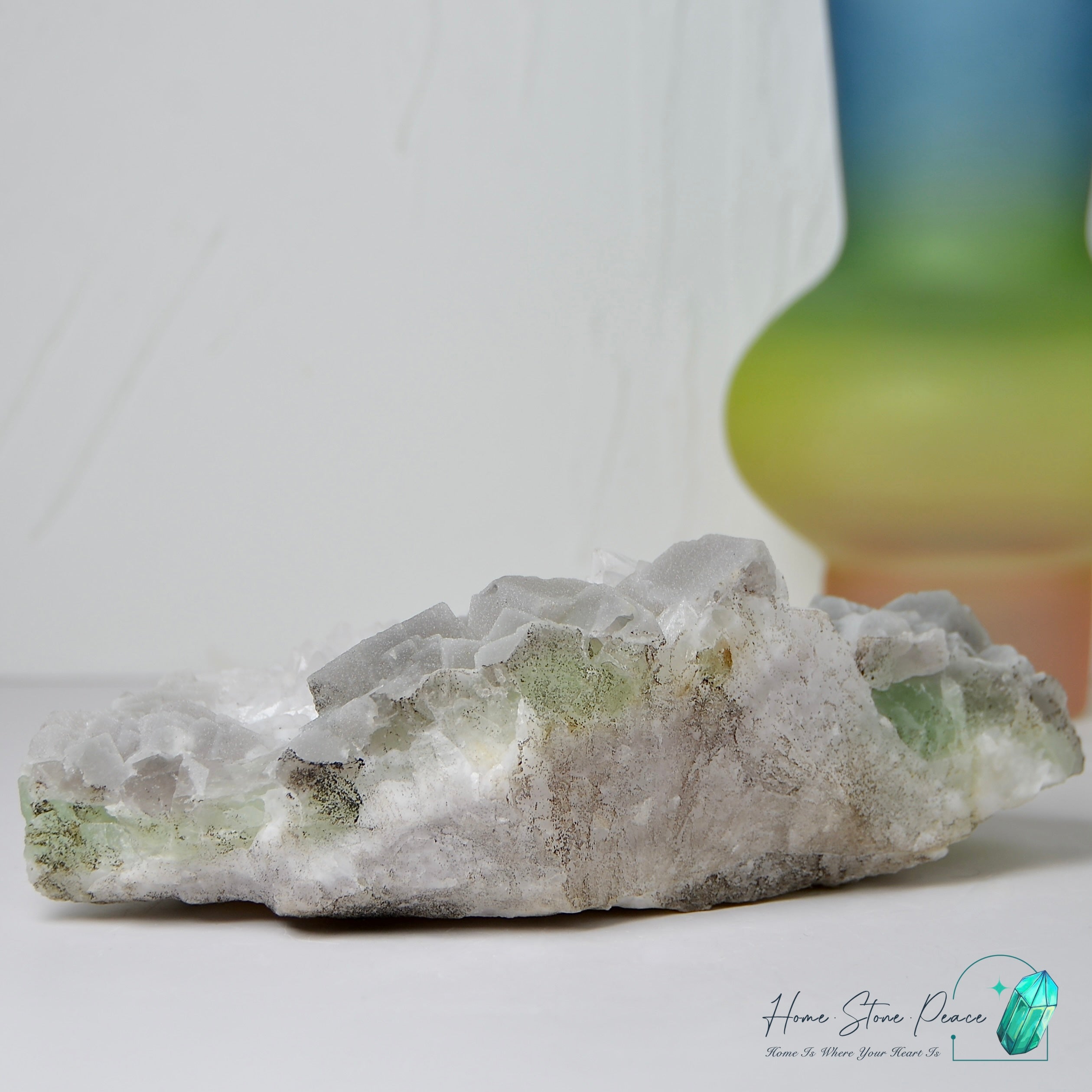 白雪砂糖螢石原石 Snowy Sugar Fluorite Cluster