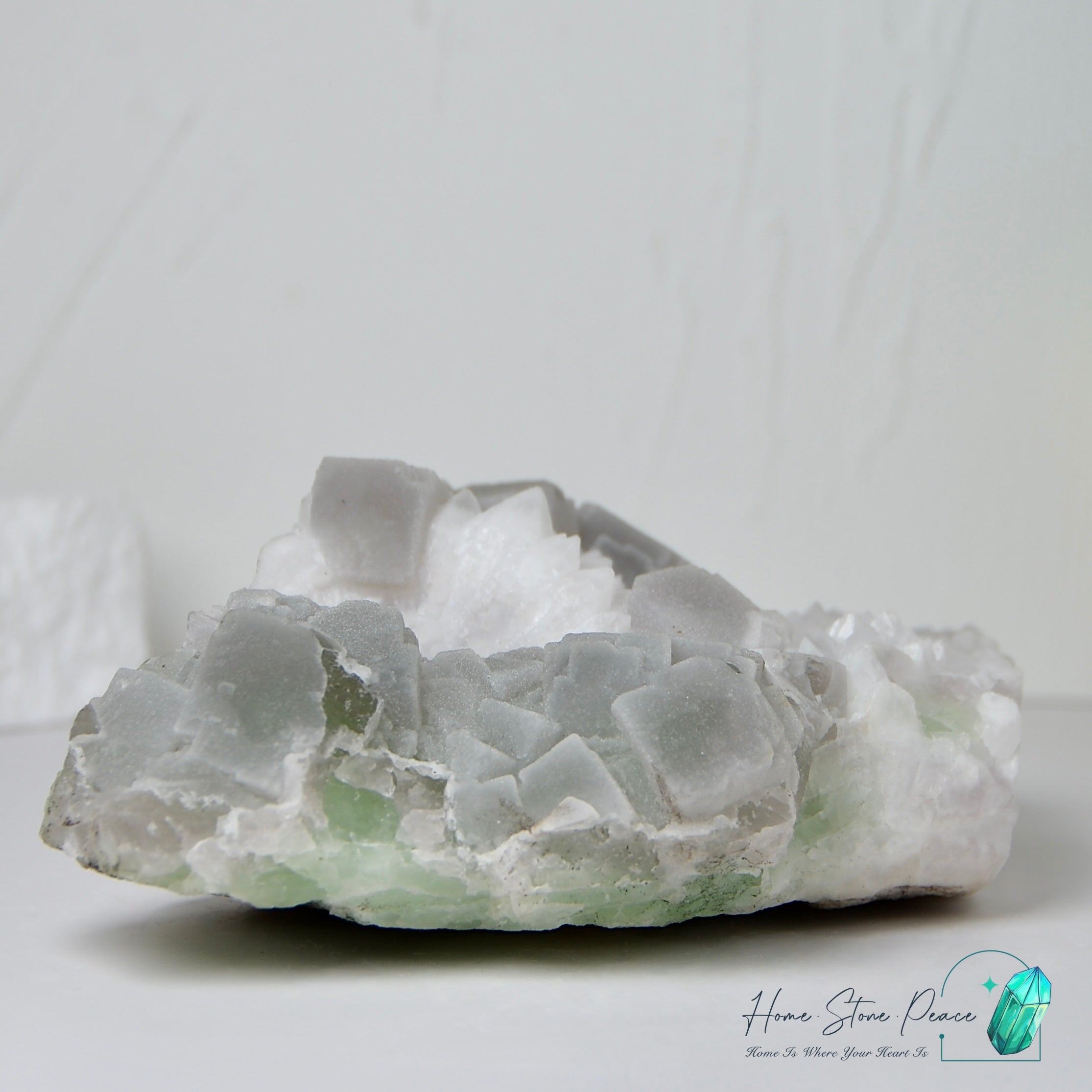 白雪砂糖螢石原石 Snowy Sugar Fluorite Cluster