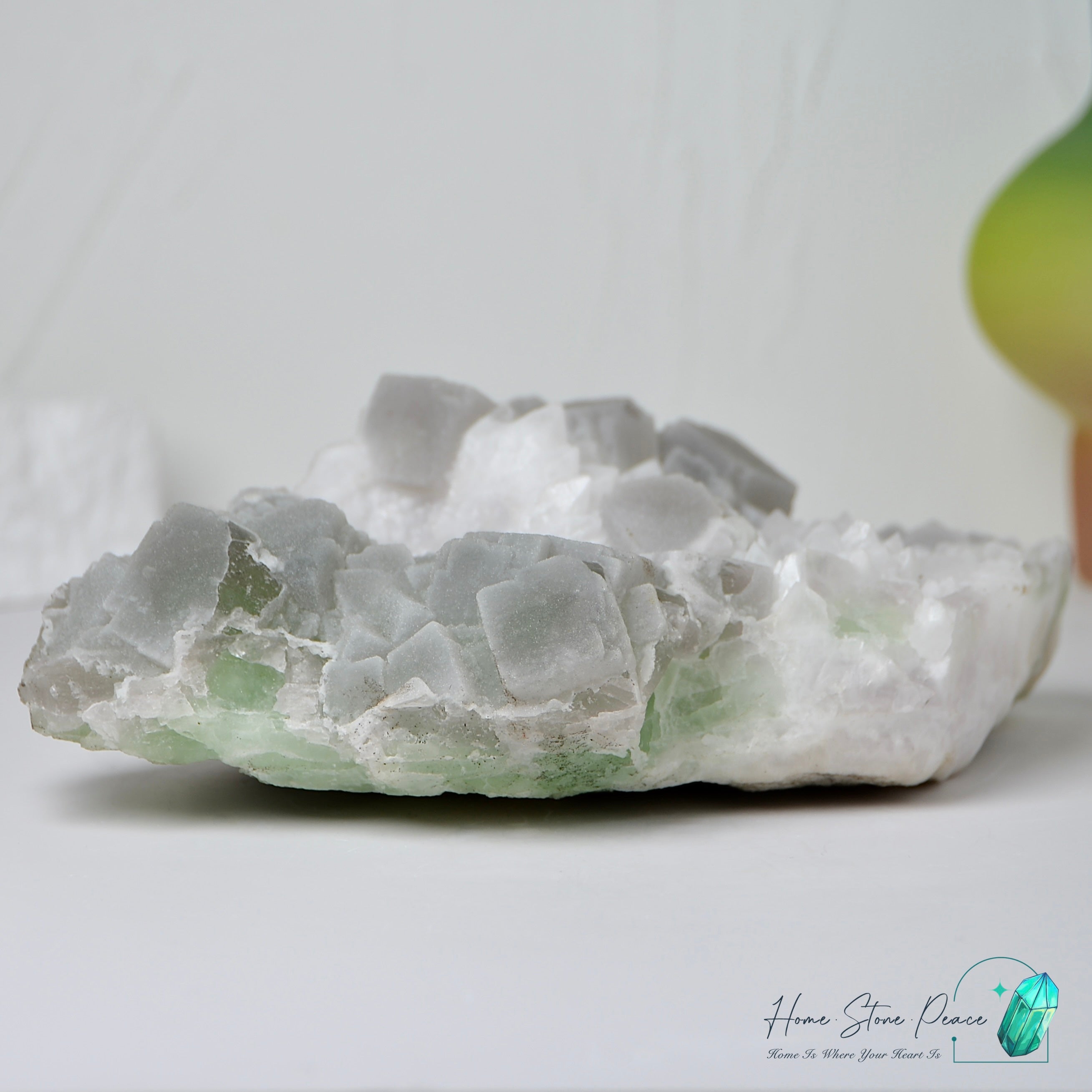 白雪砂糖螢石原石 Snowy Sugar Fluorite Cluster