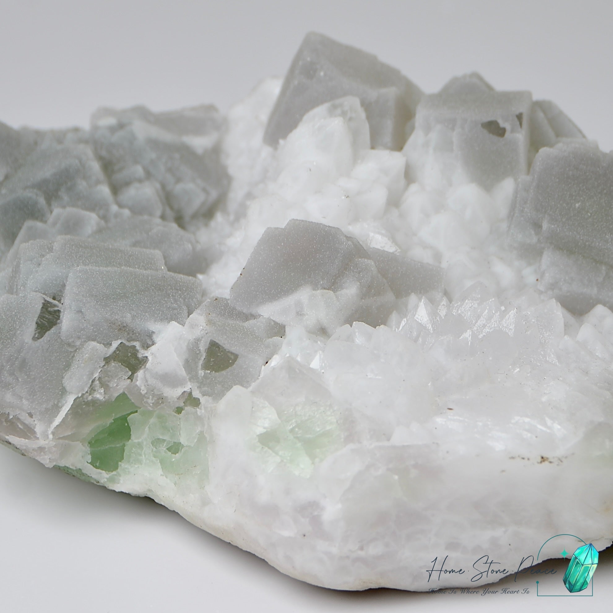 白雪砂糖螢石原石 Snowy Sugar Fluorite Cluster