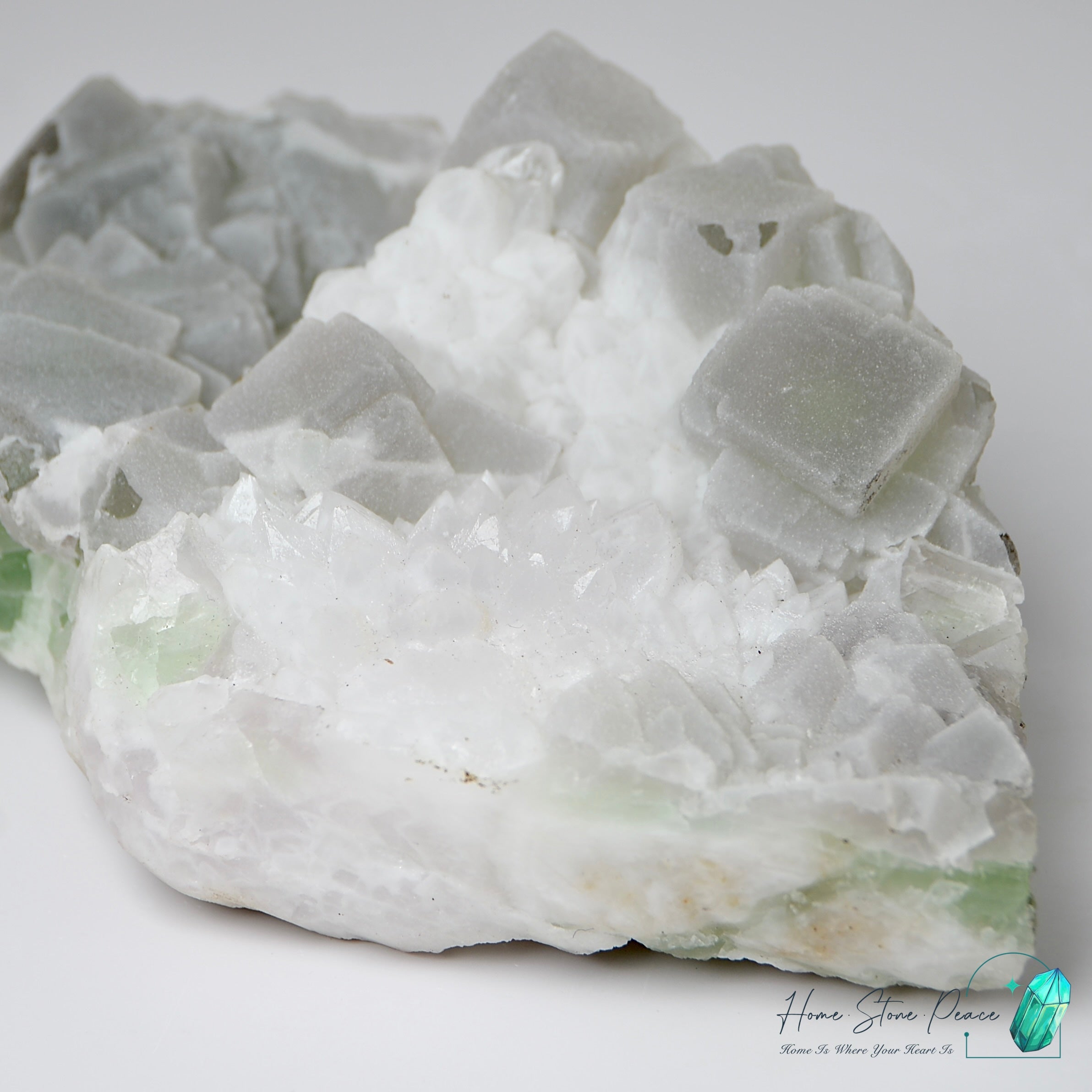 白雪砂糖螢石原石 Snowy Sugar Fluorite Cluster