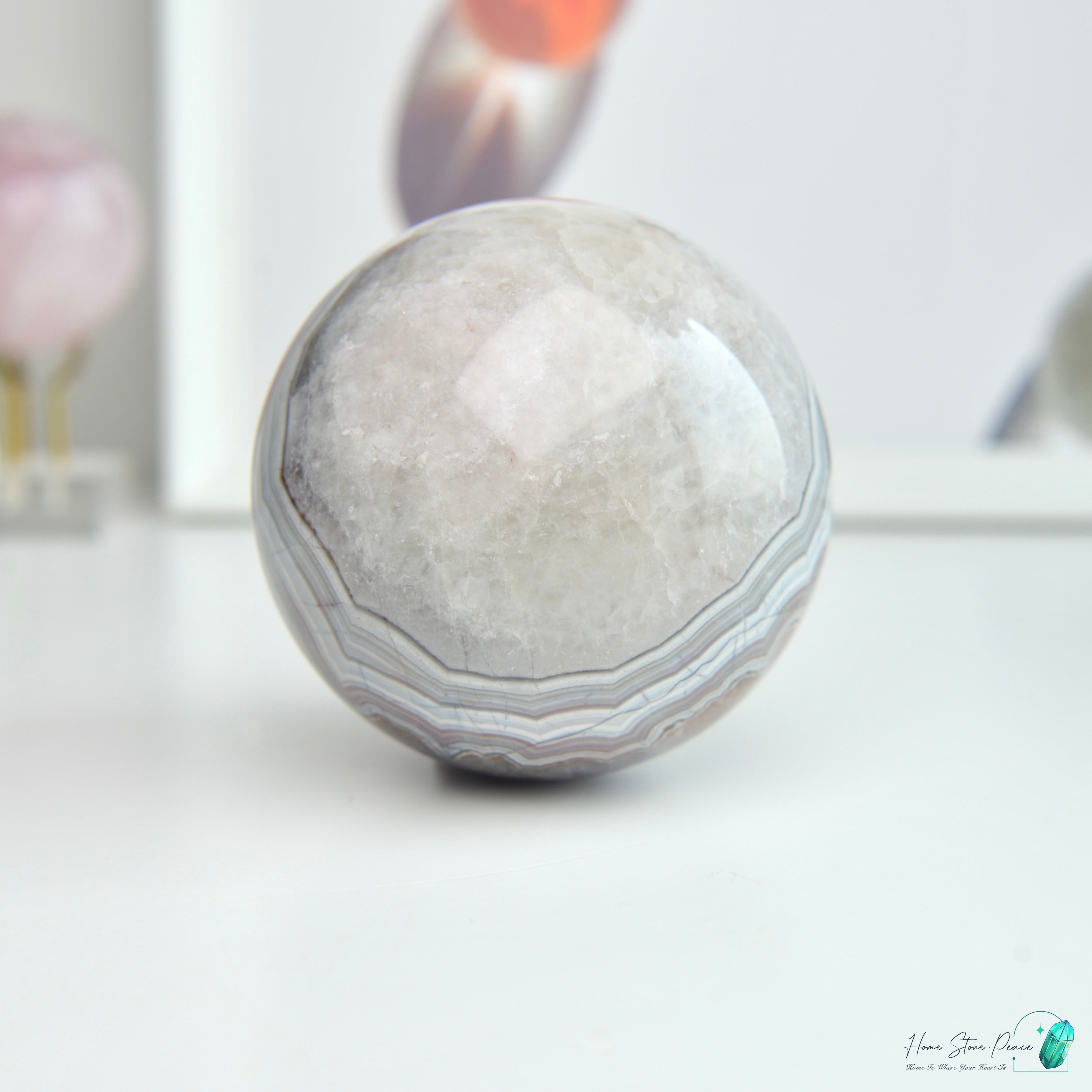 紫水晶瑪瑙球 Amethyst Agate Sphere