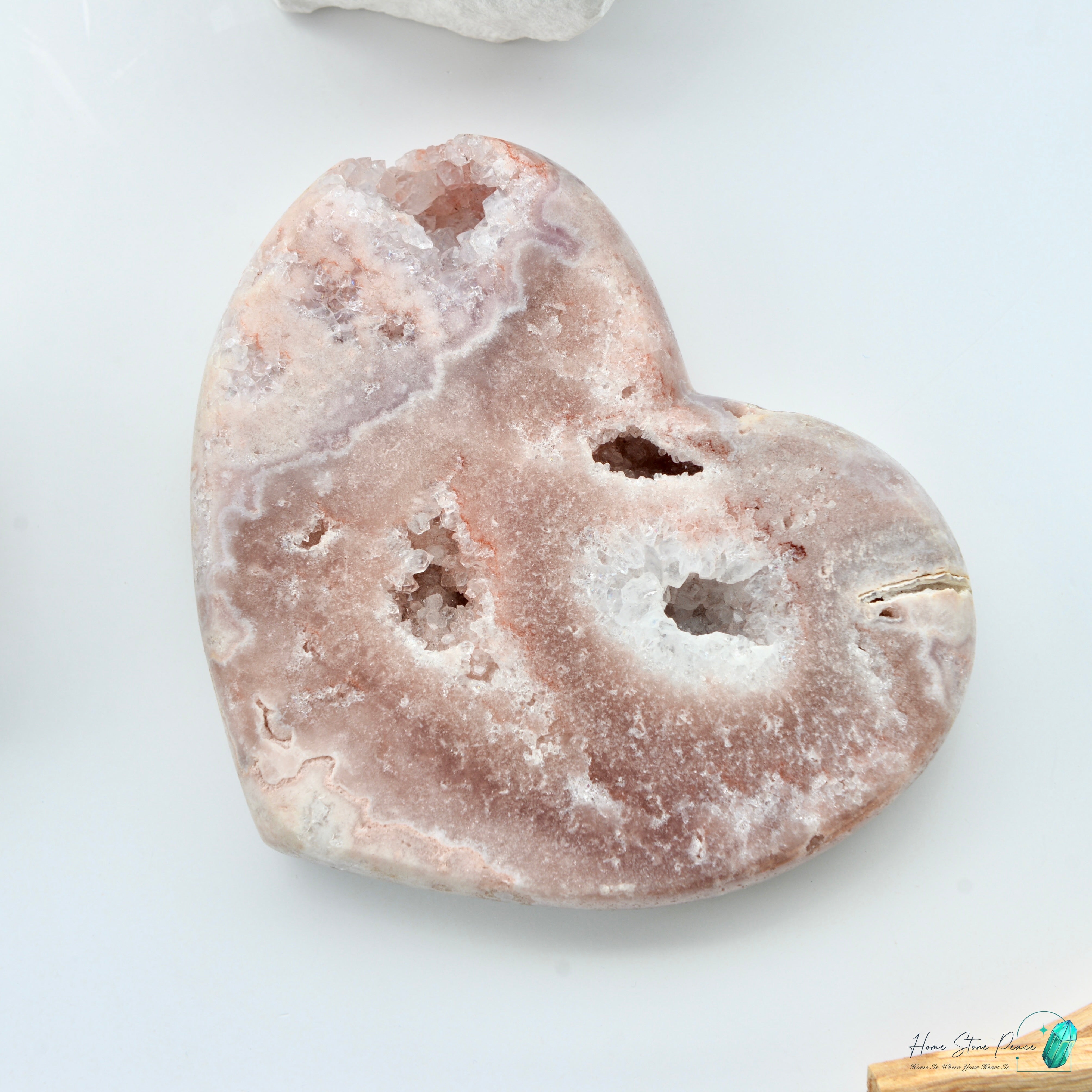 粉紅紫水晶心 ピンクアメジストハート スタンド付